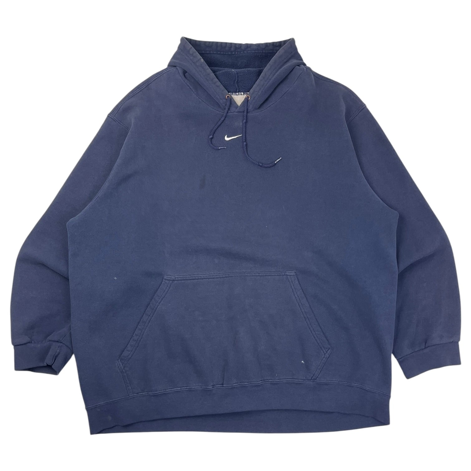 Vintage Nike Center Swoosh Hoodie Navy