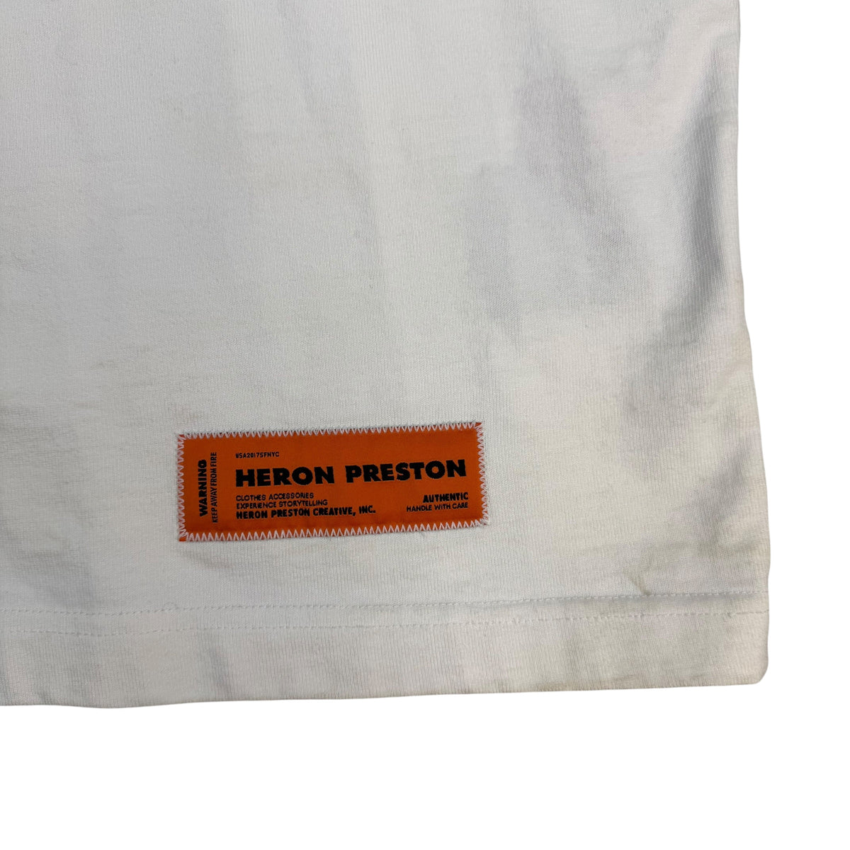 Heron Preston Split Herons Oversized Tee White