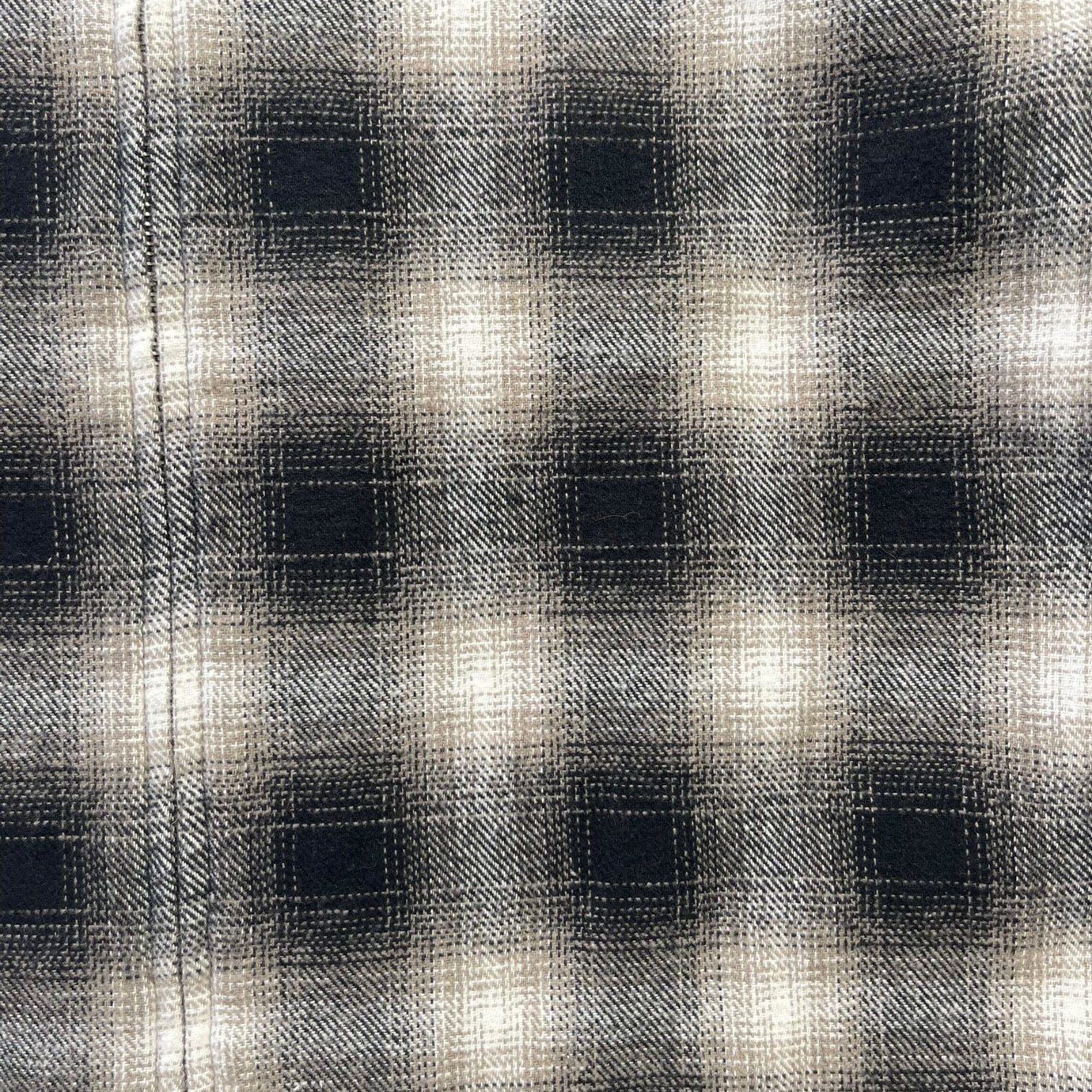 OVO Zip Up Shadow Plaid Shirt