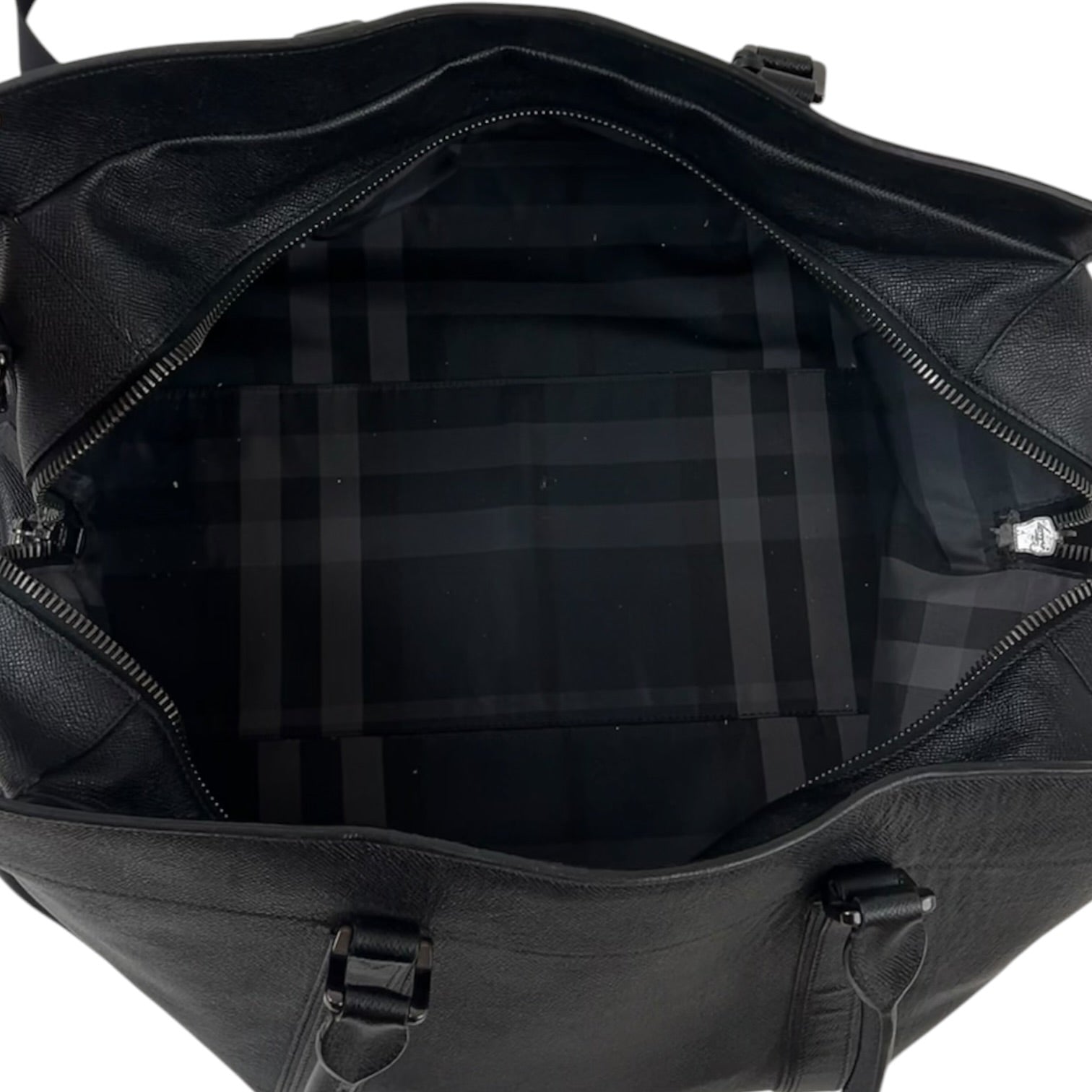 Burberry Saffiano Leather Tote Bag Black