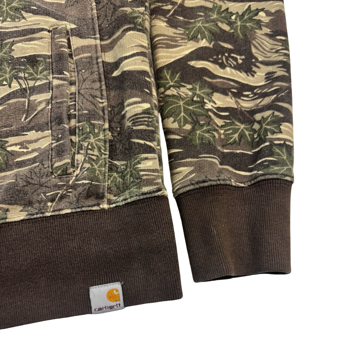 Vintage Carhartt Rugged Outdoor Wear Camo Zip Hoodie