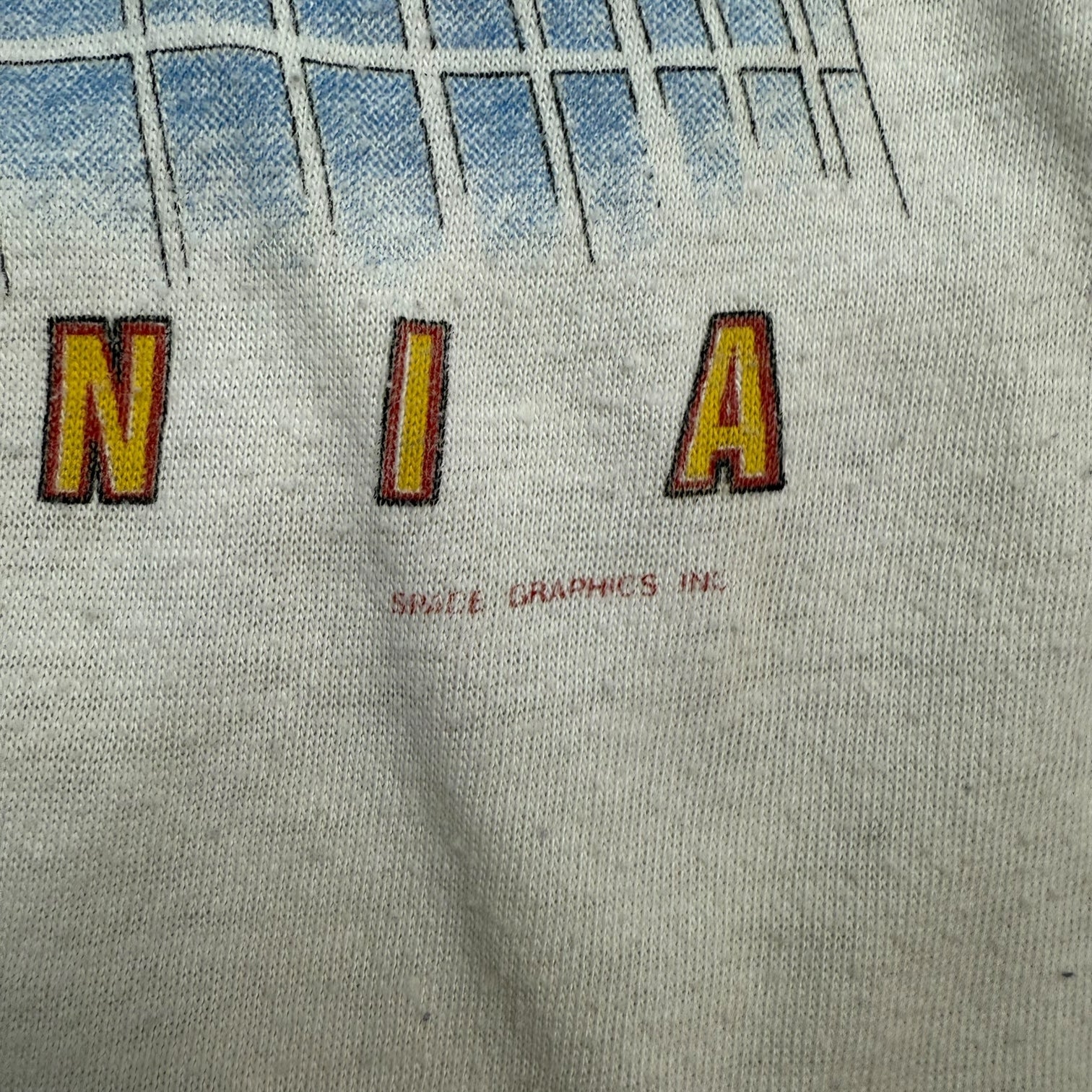 1983 Def Leppard Pyromania "Rock Til You Drop" Raglan Tee White/Black