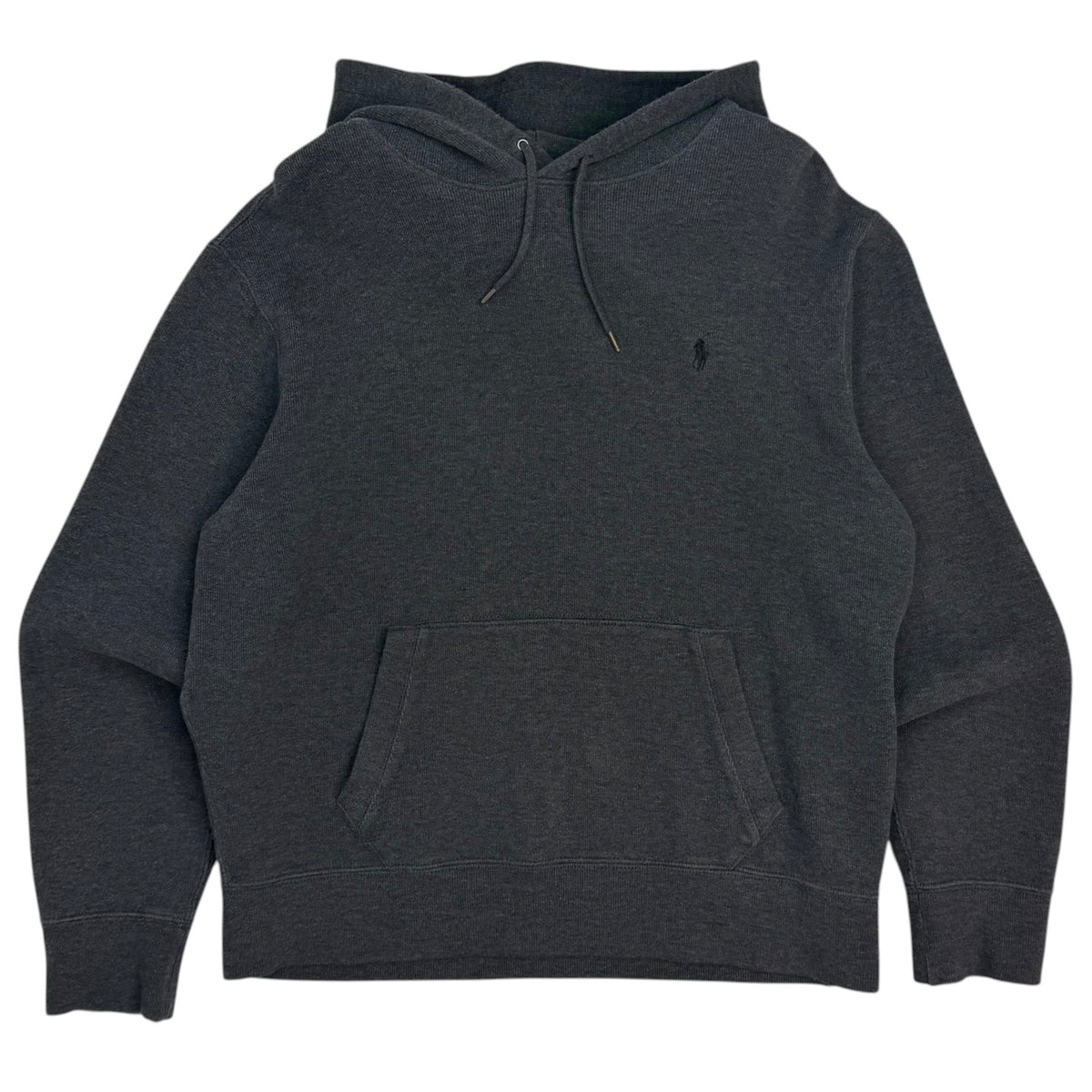 Vintage Polo Ralph Lauren Elbow Patch Hoodie Grey