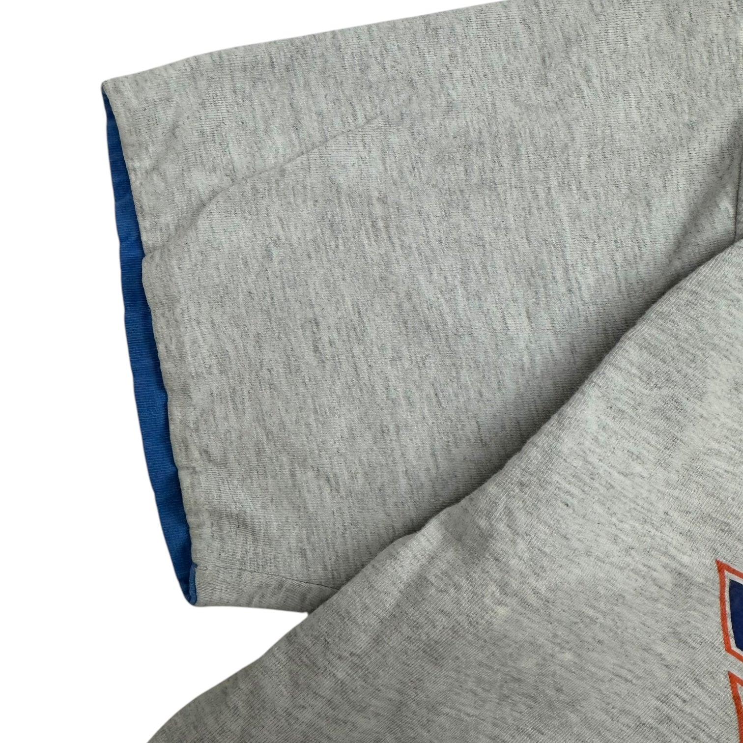 1992 Edmonton Oilers Double Collar Tee Grey/Blue