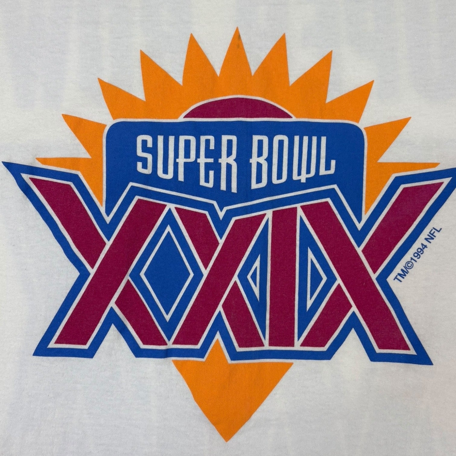 Vintage 1994 Super Bowl XXIX T-Shirt White