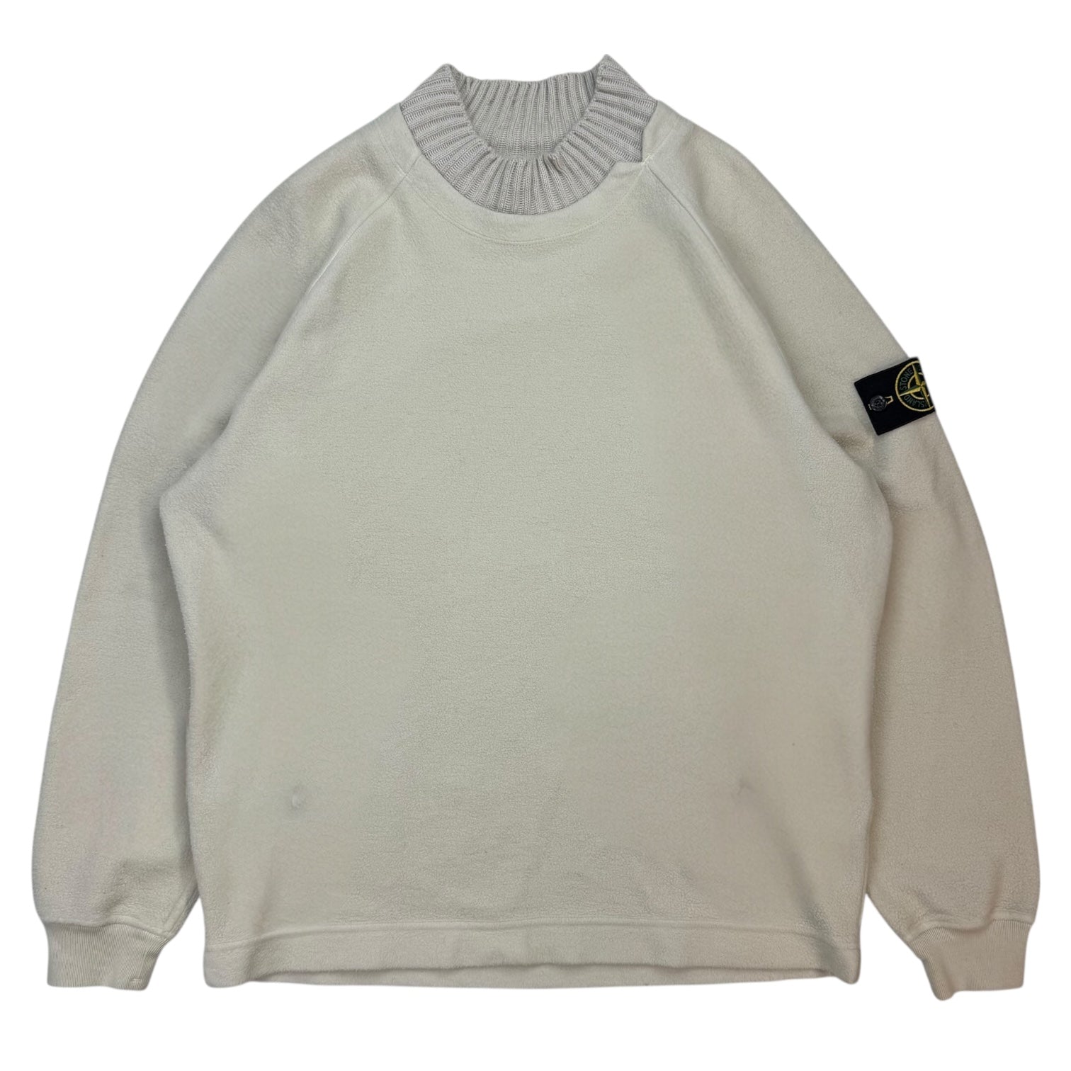 Stone Island Knit Collar Sweater Cream