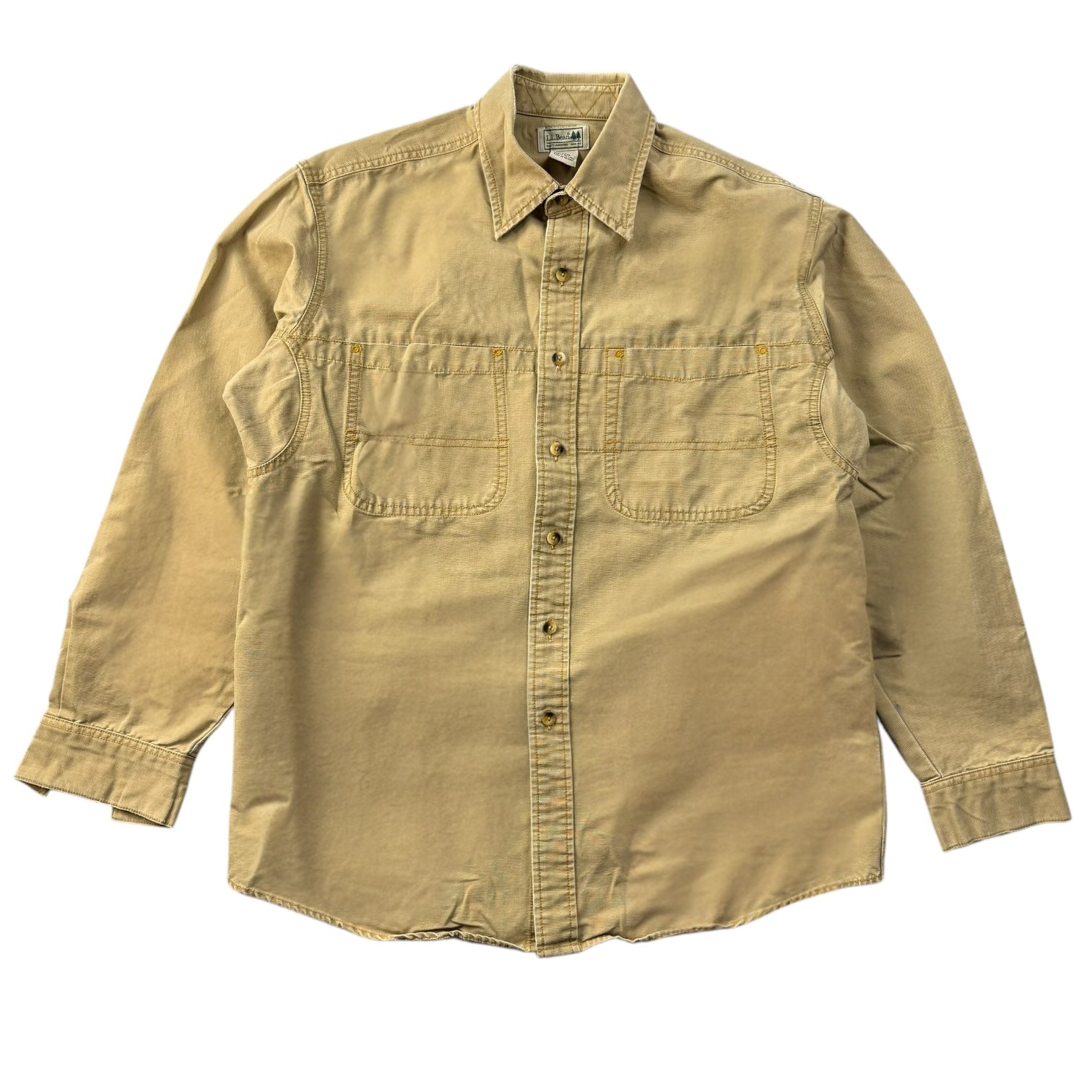 Vintage L.L. Bean Button Up Shirt Tan