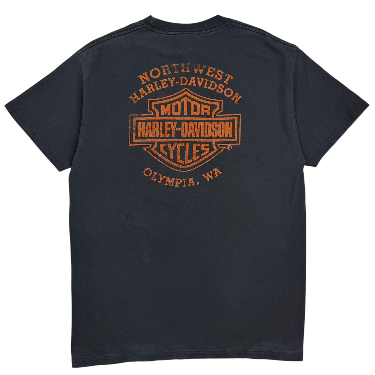 Vintage Harley Davidson Boar Olympia Tee Black