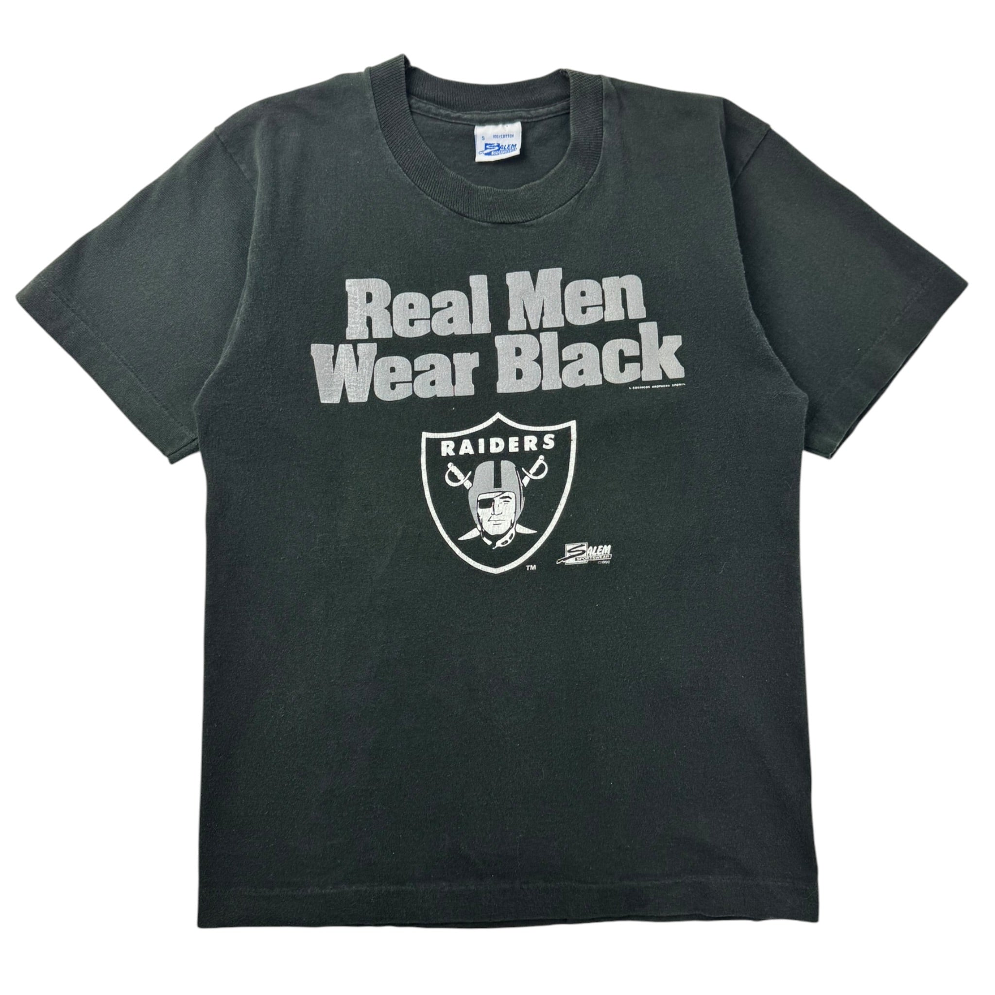 1990 Las Vegas Raiders ‘Real Men Wear Black’ T-Shirt