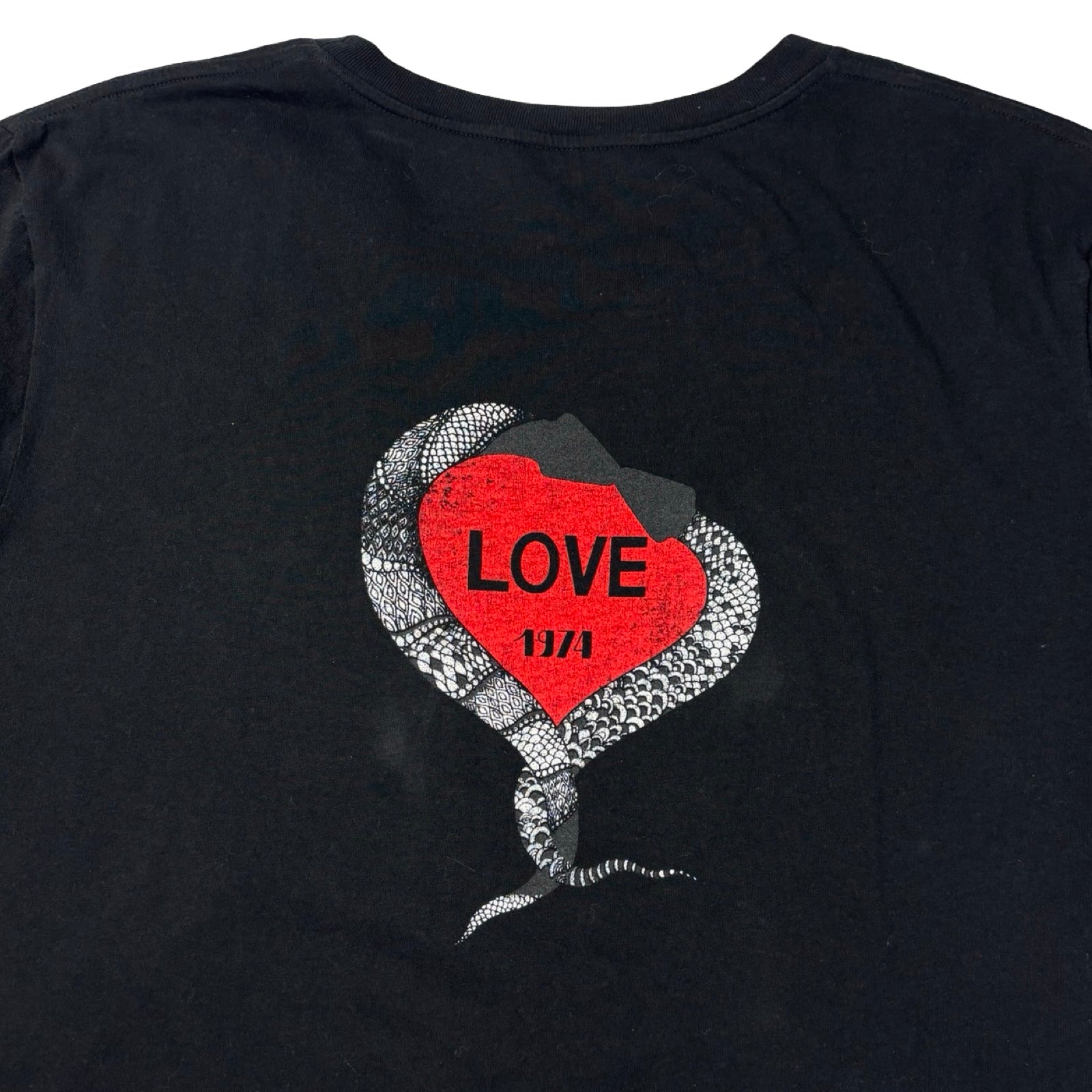 Saint Laurent Love 1974 Cotton Tee Black