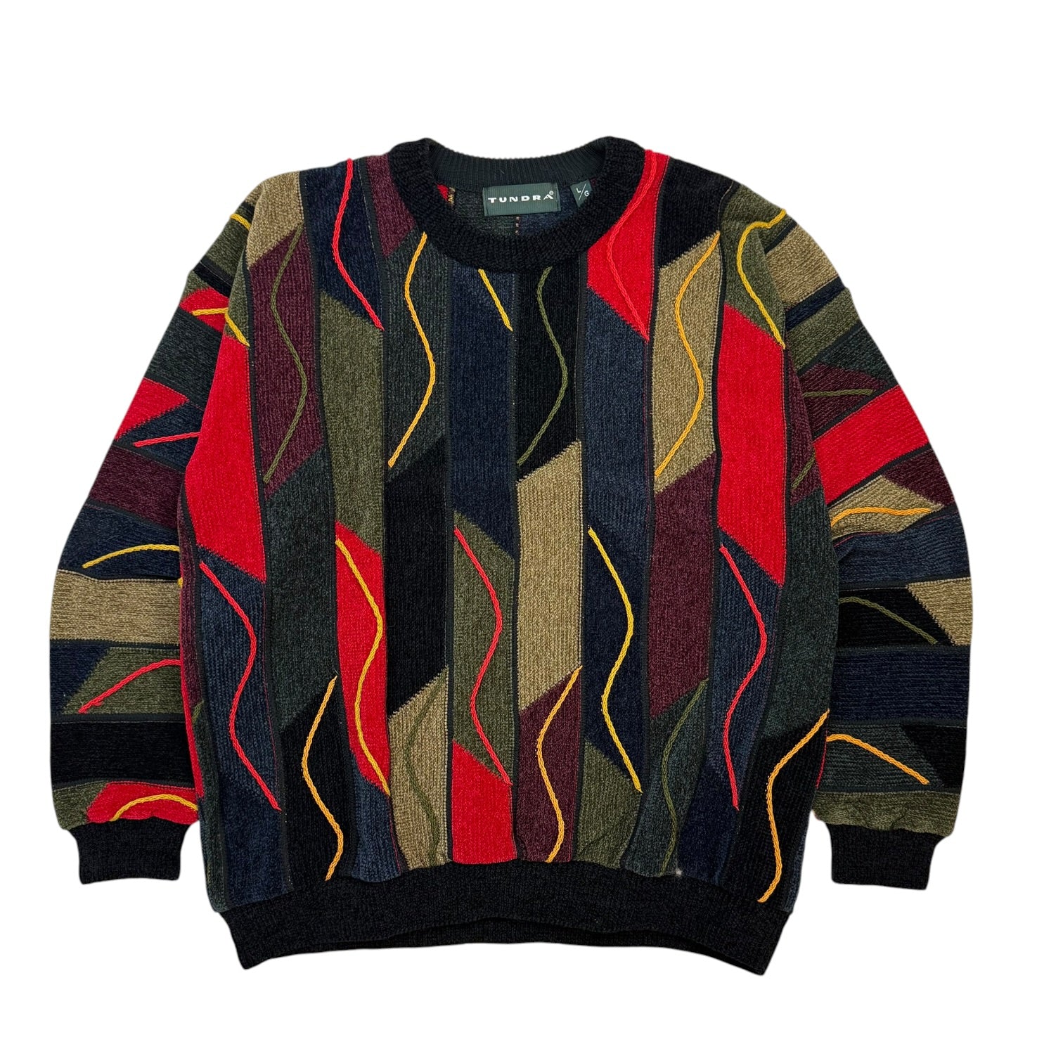 Vintage Tundra Cable Knit Sweater Multicolour