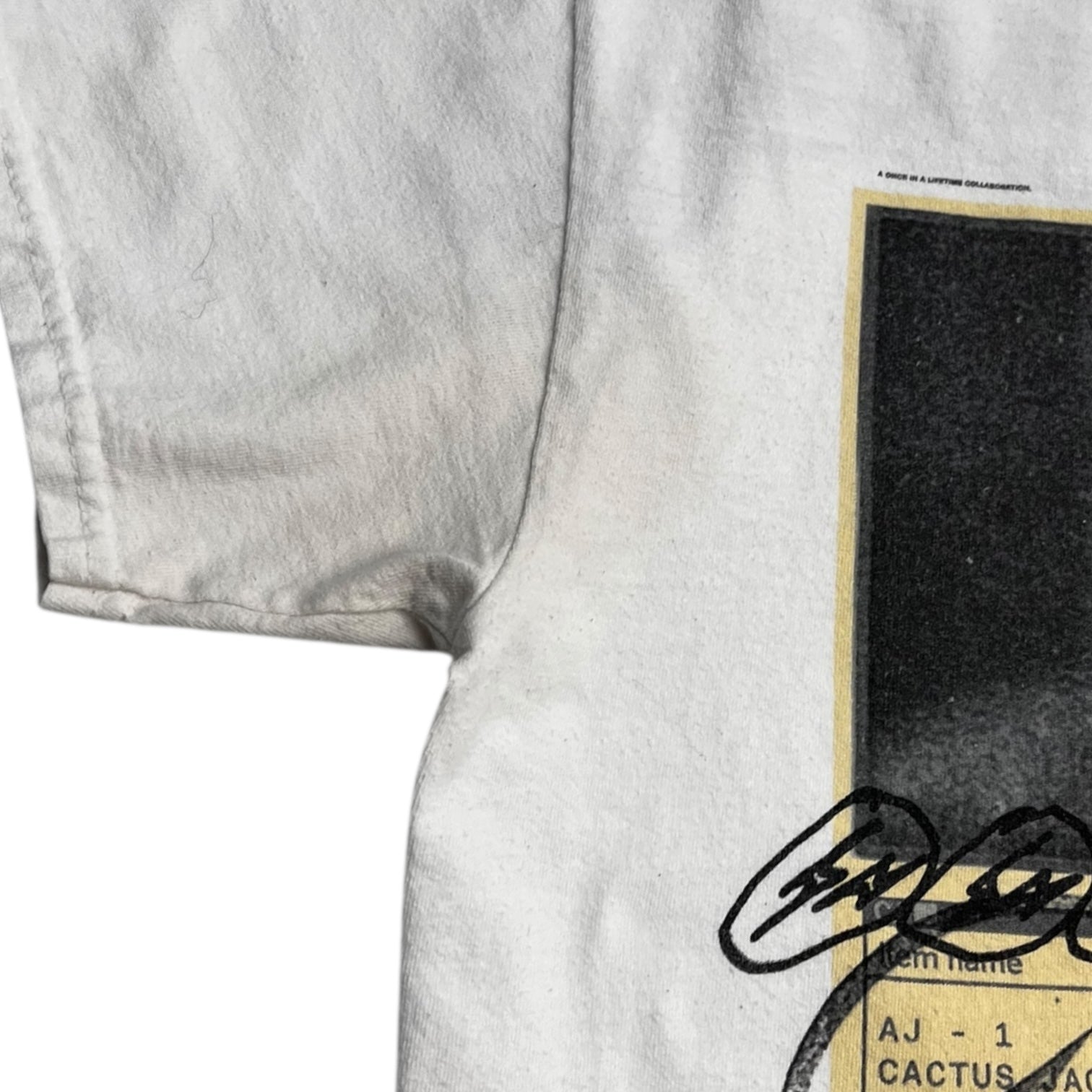 Travis Scott Cactus Jack For Fragment Manifest T-shirt White