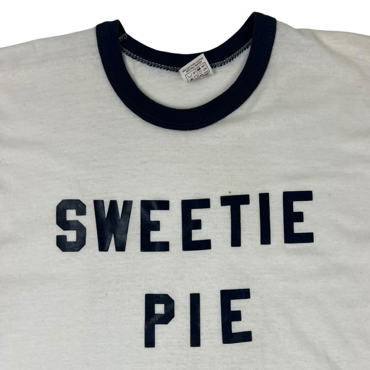 Vintage Ringer T-Shirt “Sweetie Pie” White