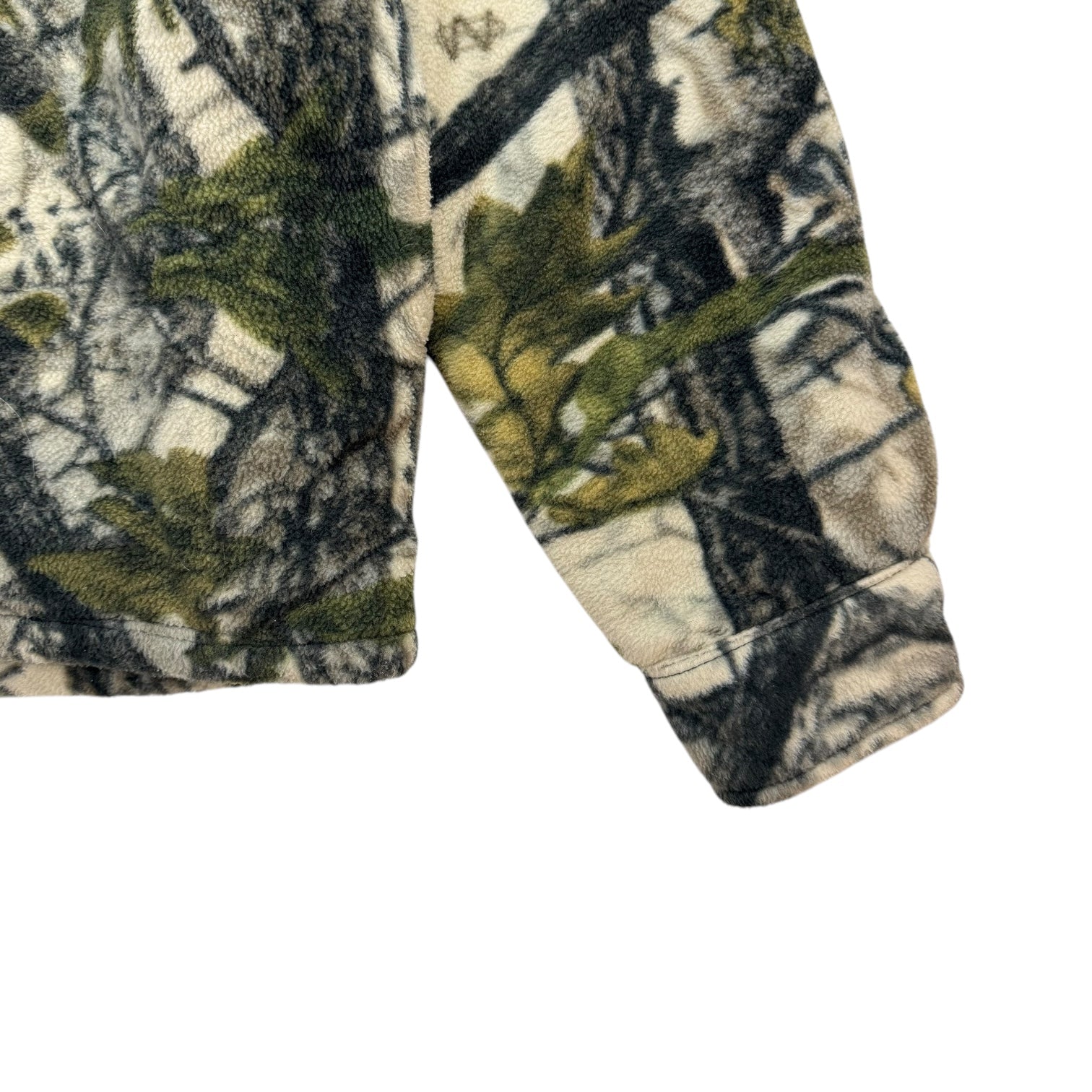 Vintage Camo Fleeced Zip Up Hoodie