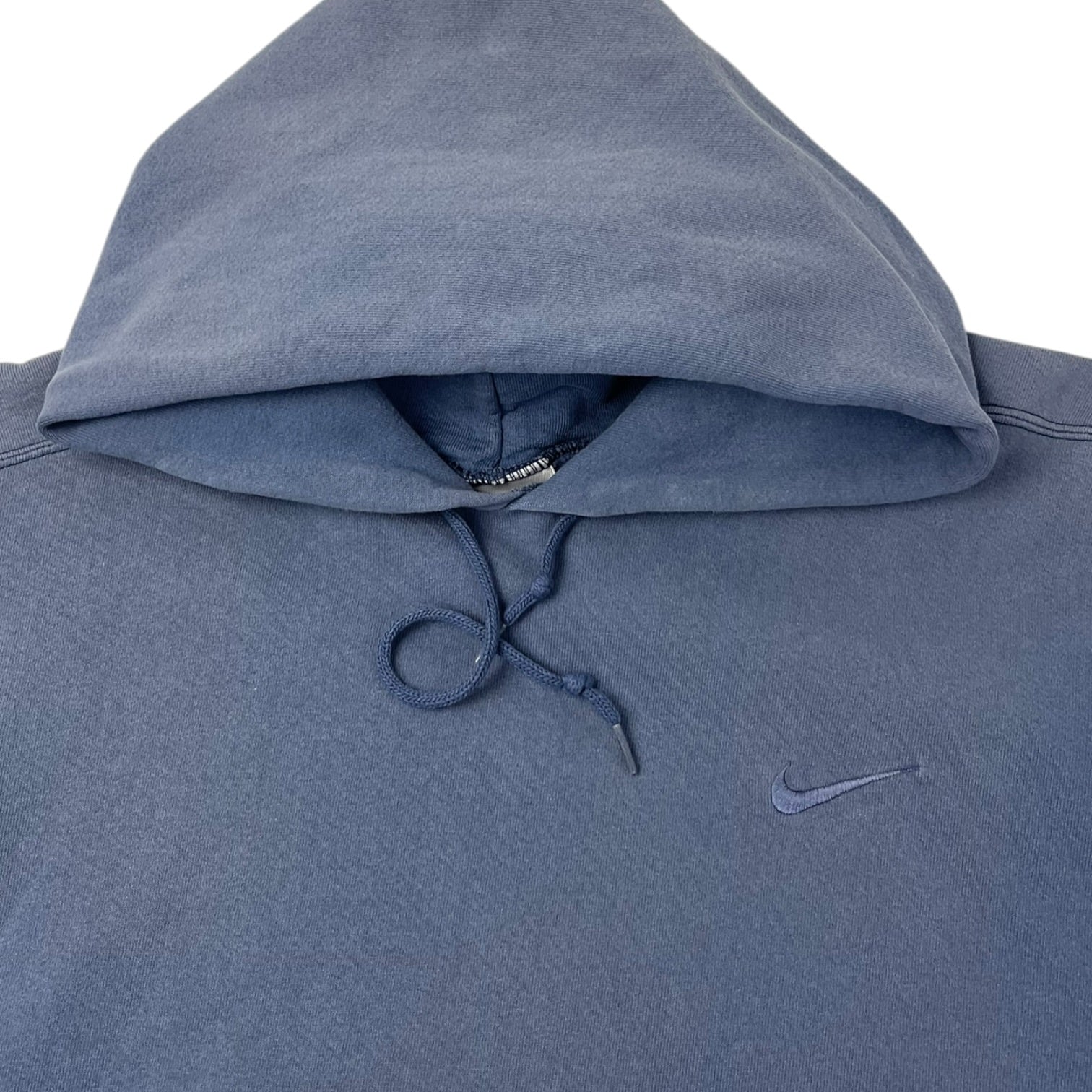 Vintage Nike Tonal Pocket Swoosh Hoodie Blue