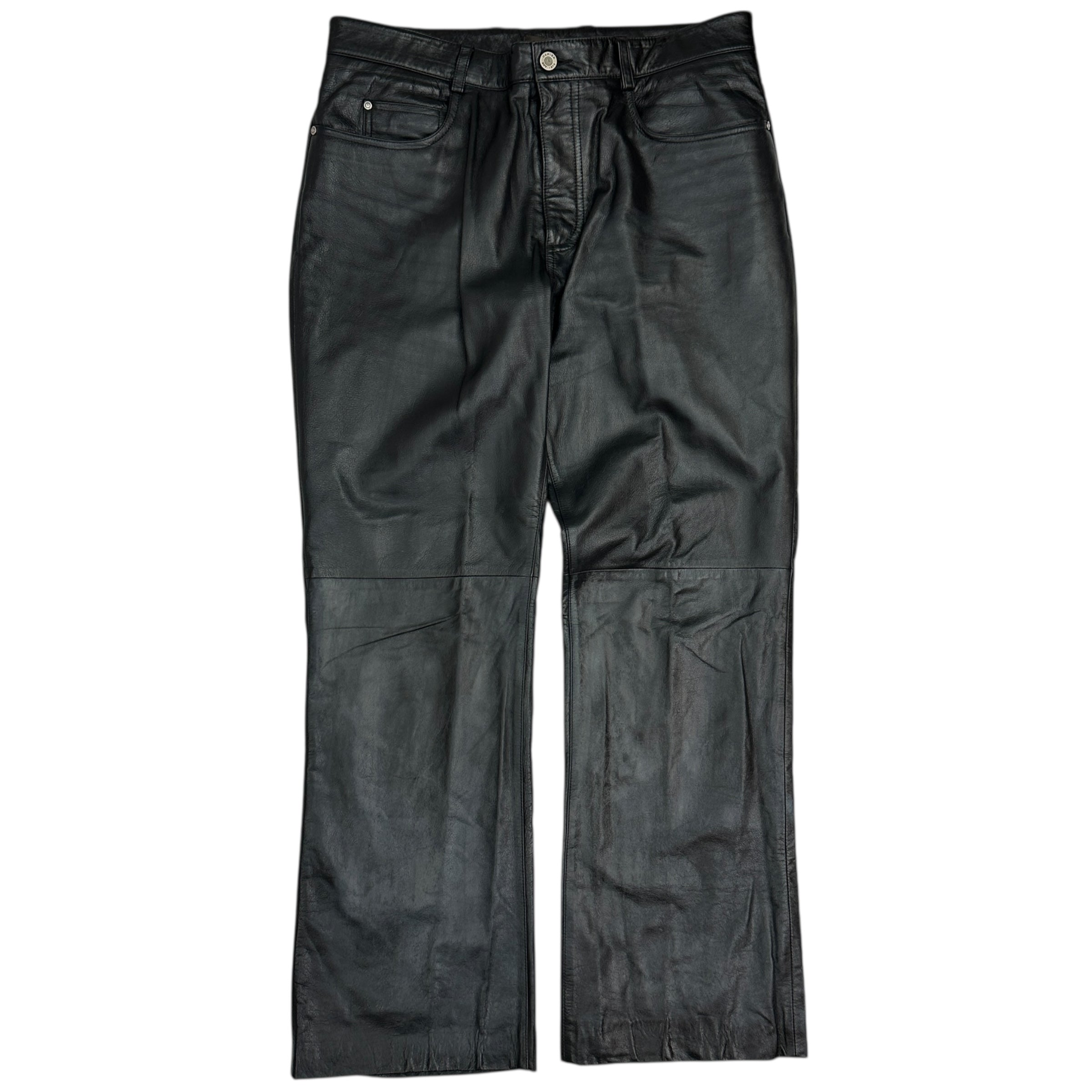Vintage Danier Leather Pants Black
