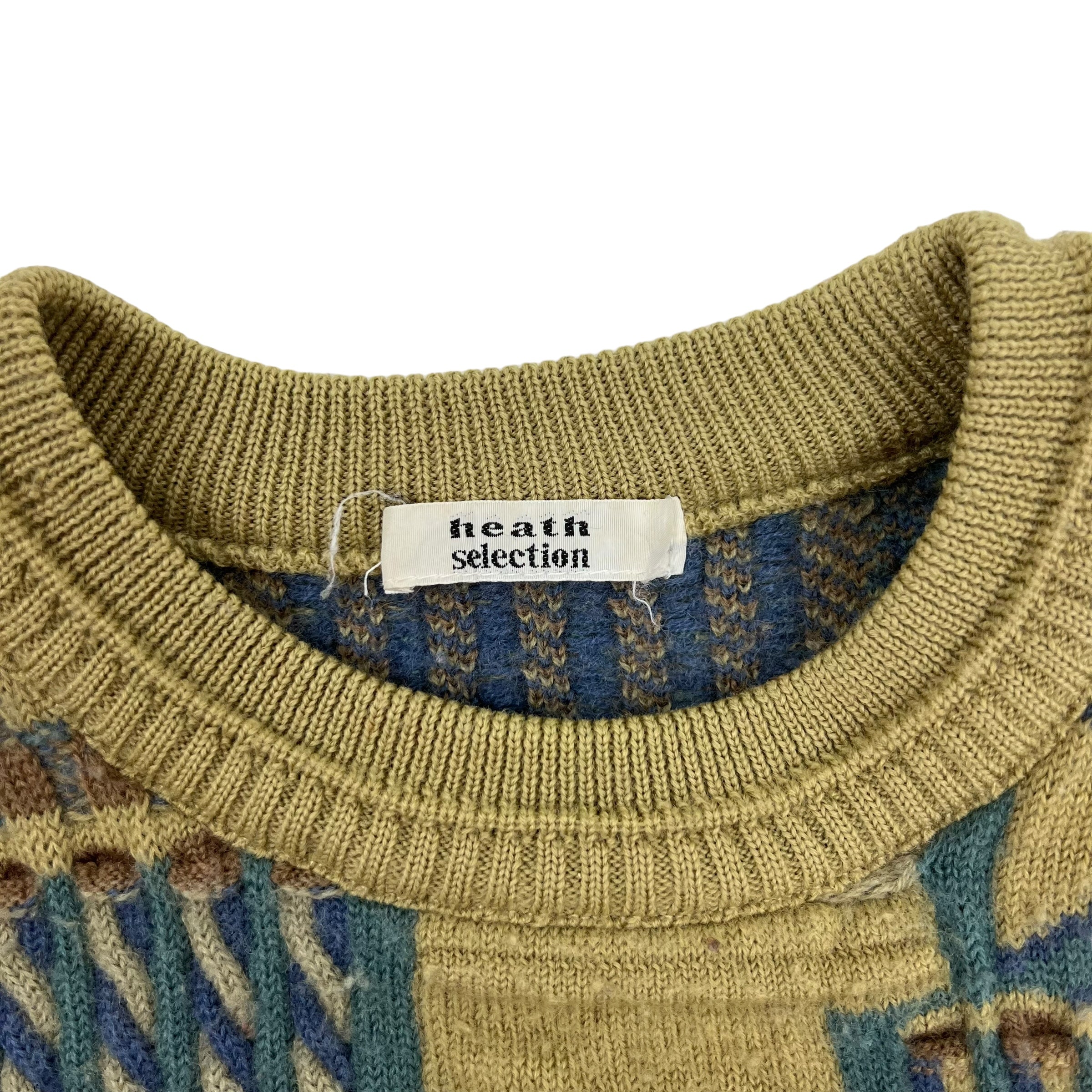 Vintage Heath Coogi Style Knit Sweater Moss