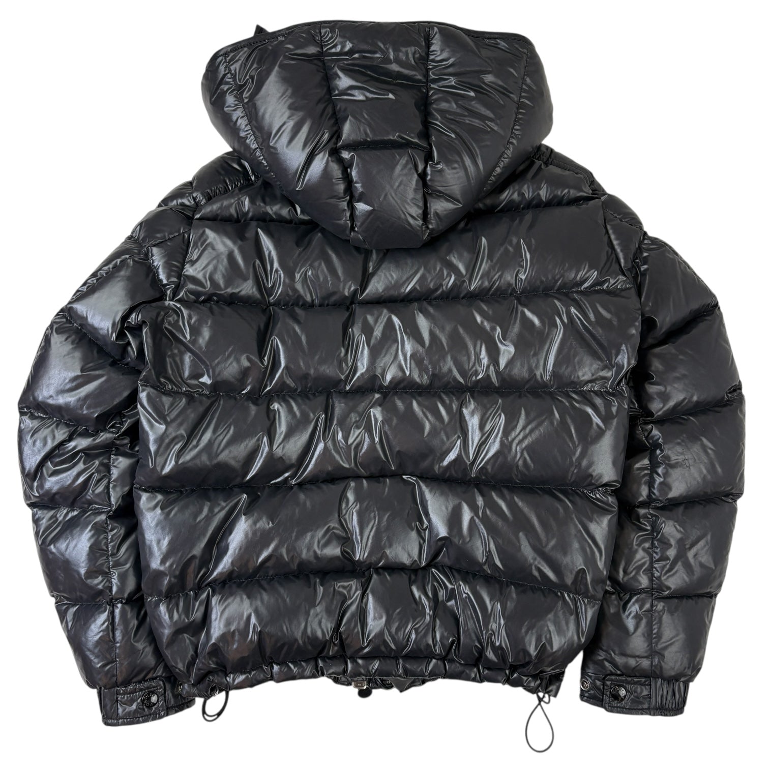 Moncler Maya Hooded Down Jacket Black