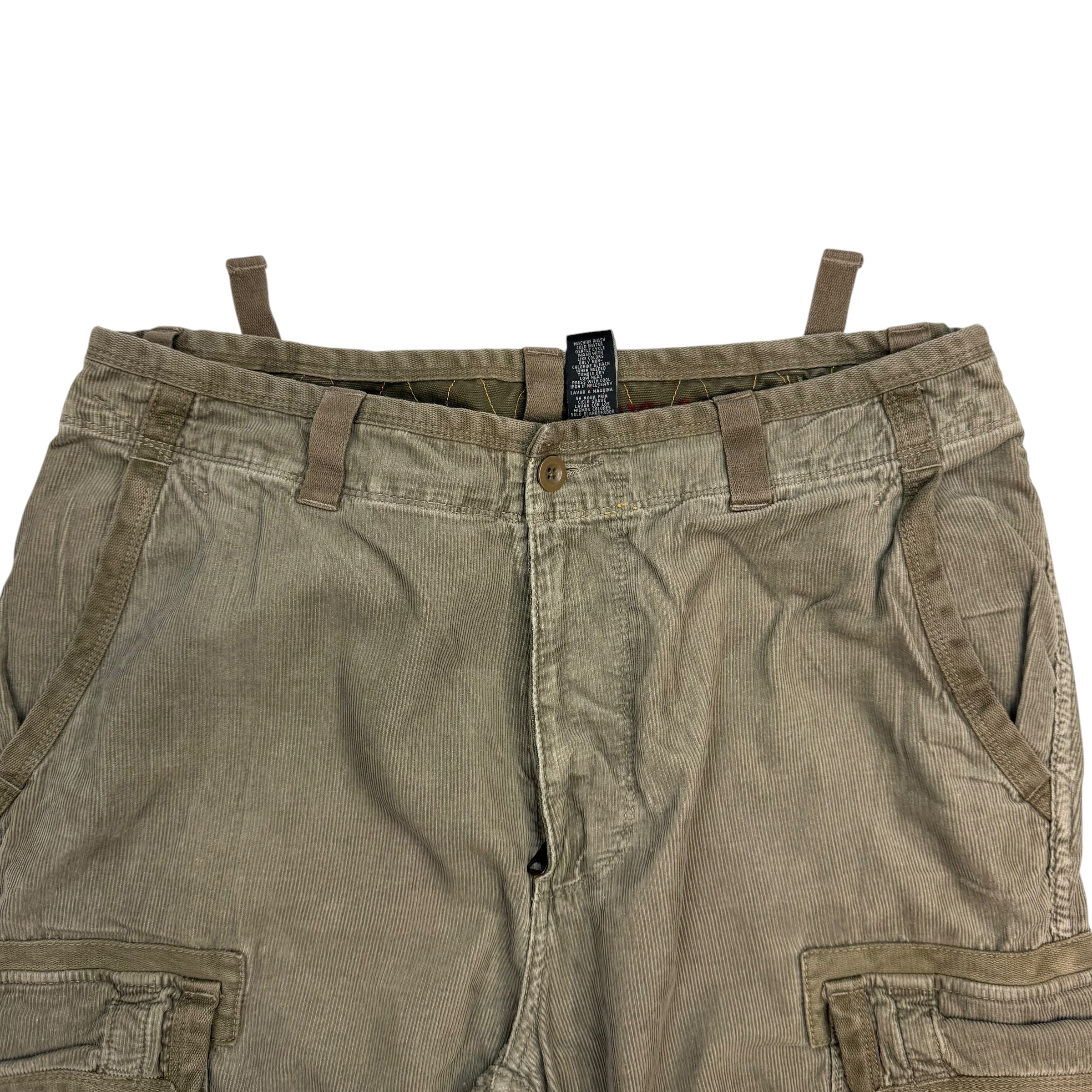 Vintage Polo Jeans Co. Corduroy Cargo Pants Light Brown