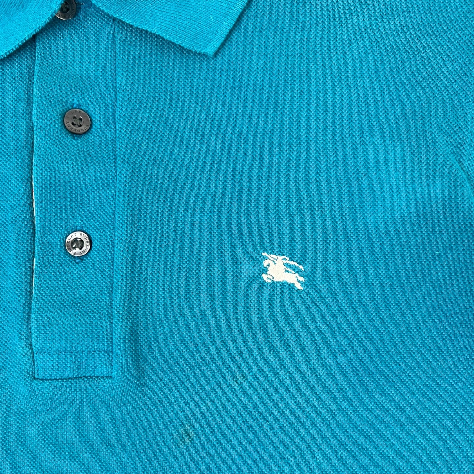 Burberry Logo Polo Shirt Blue