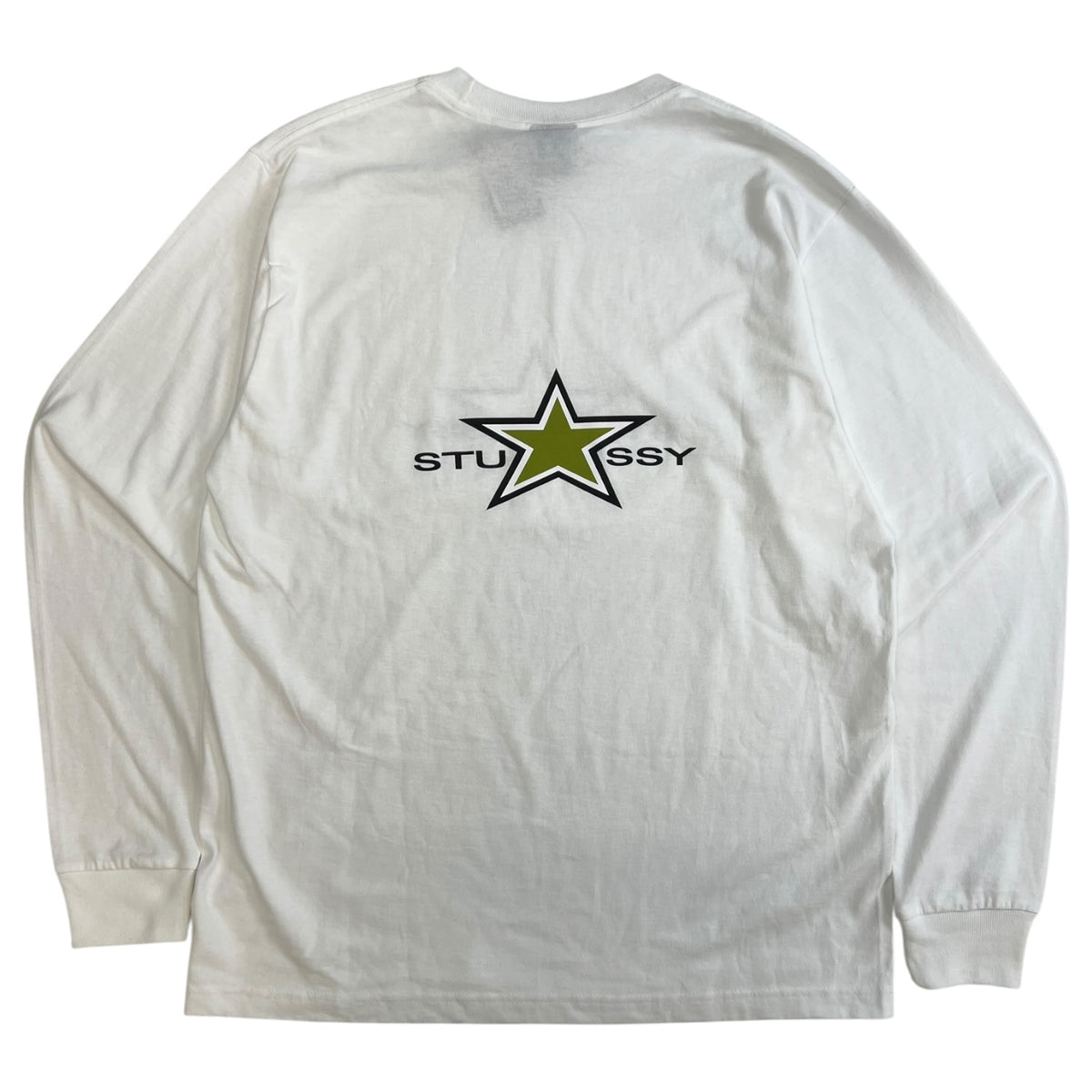 Stussy Star Long Sleeve T-Shirt White