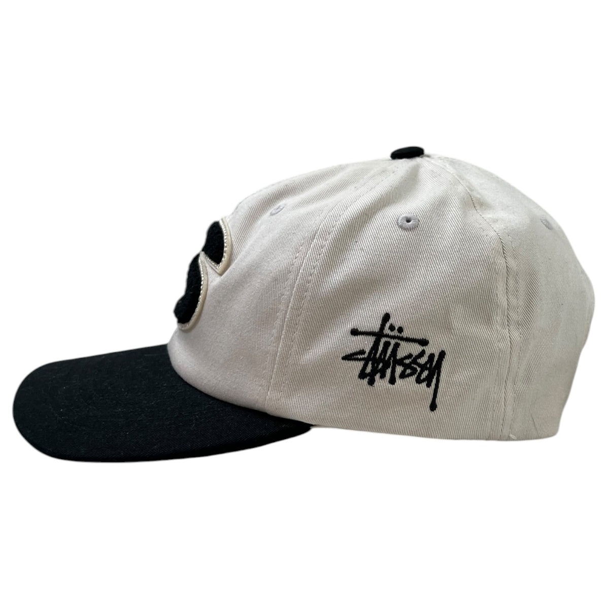 Stussy Low Chenille “S” Snapback Cap White