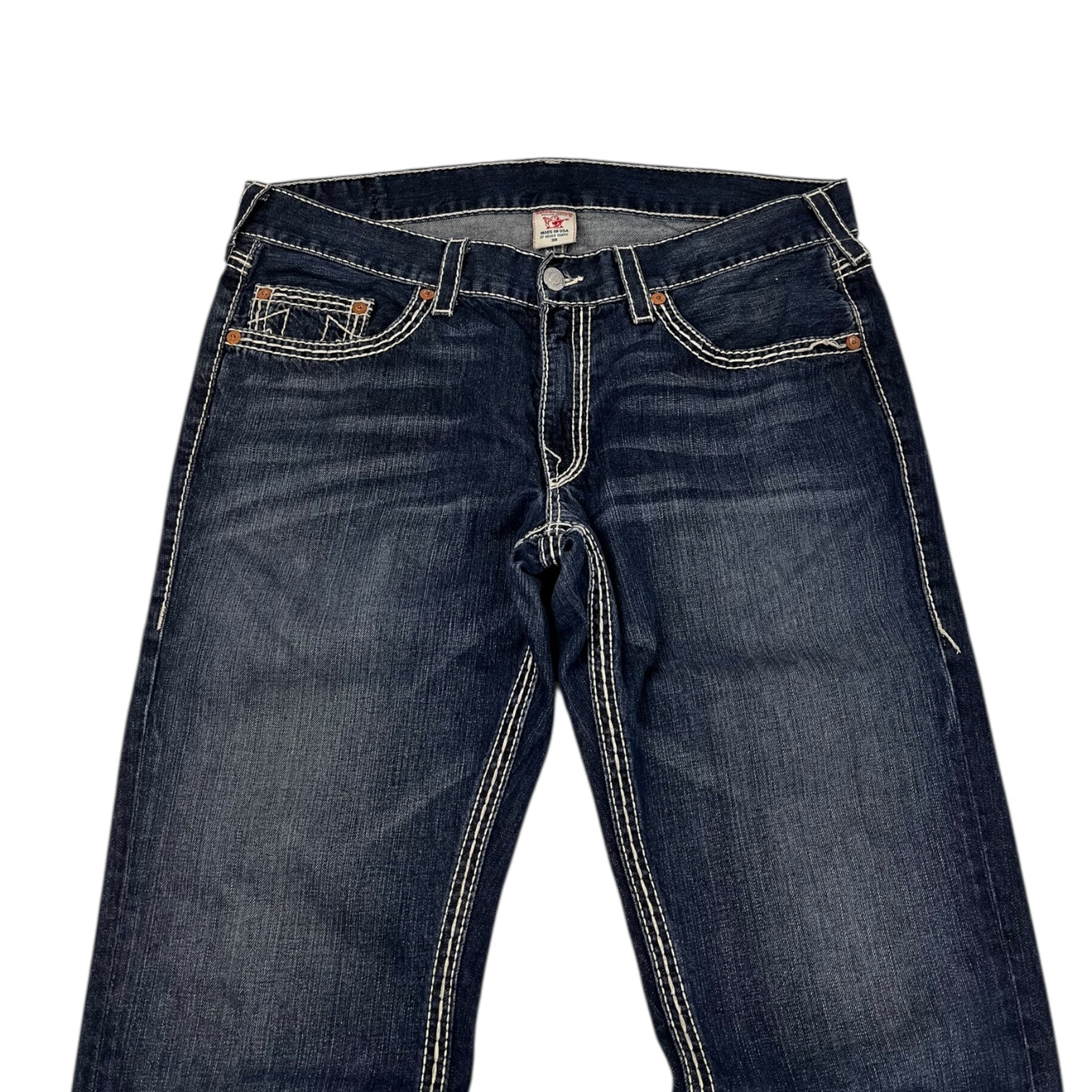 Vintage Y2K True Religion Denim Contrast Stitch Bottoms