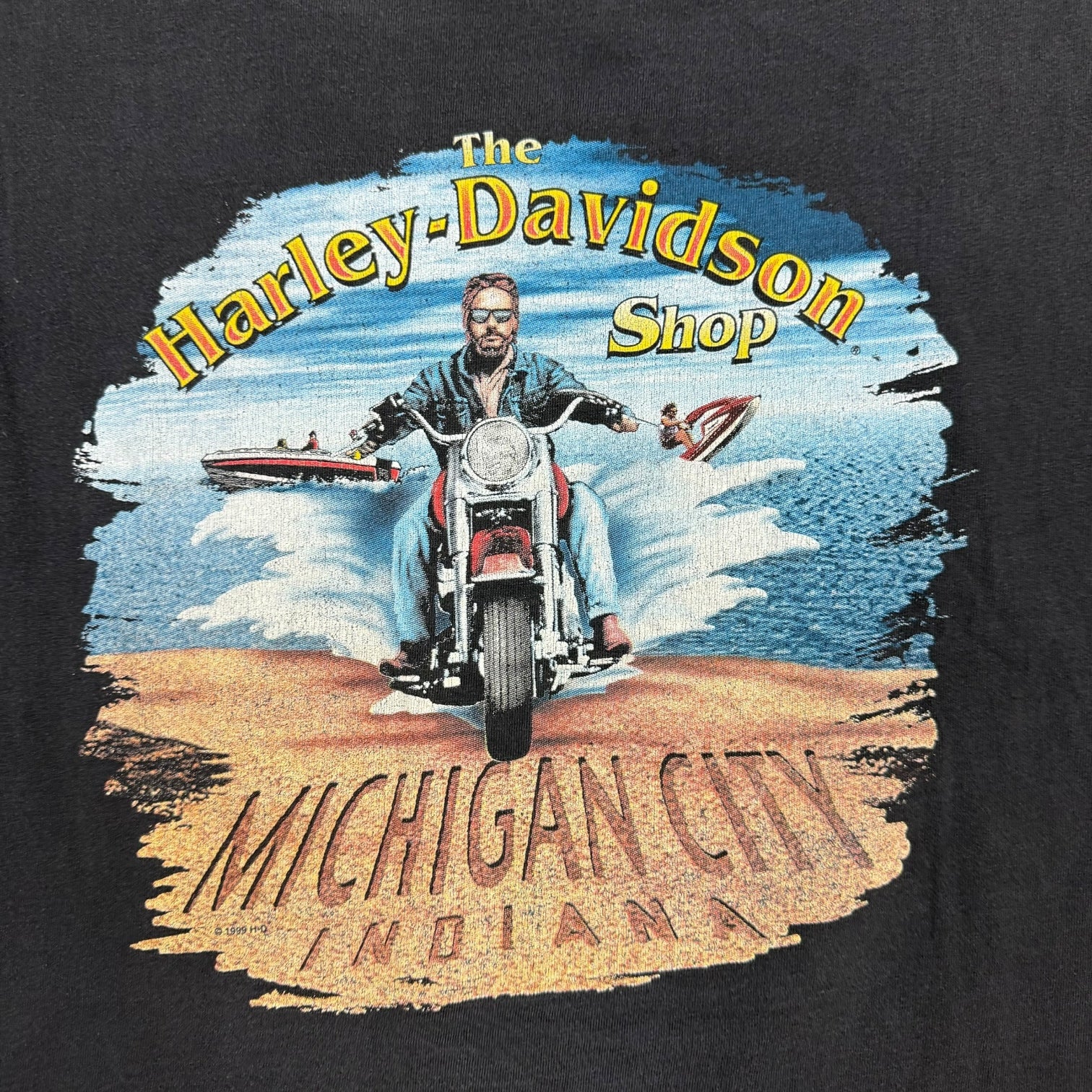 Vintage Harley Davidson The Strong Survive Tee Black