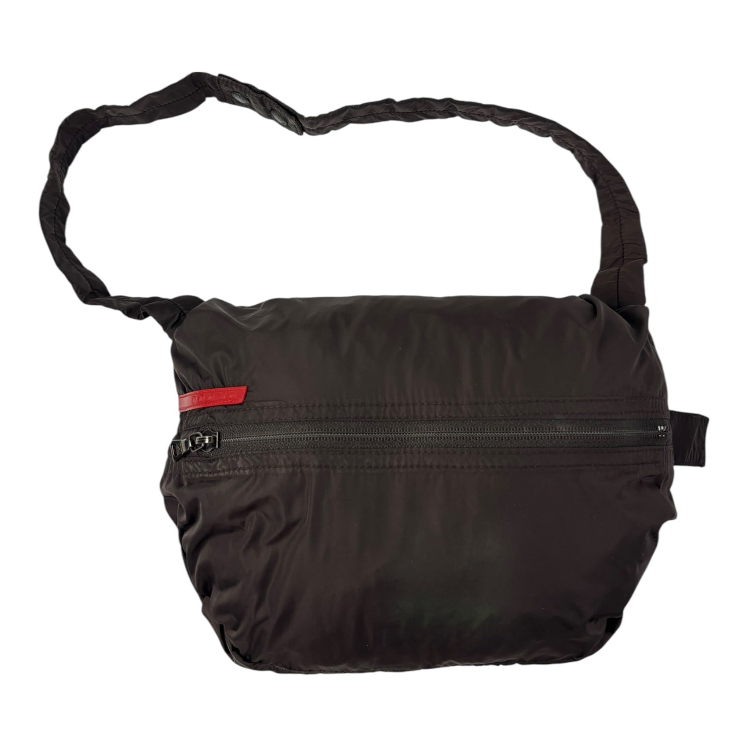 Prada Nylon Windbreaker Track Packaway Jacket Brown