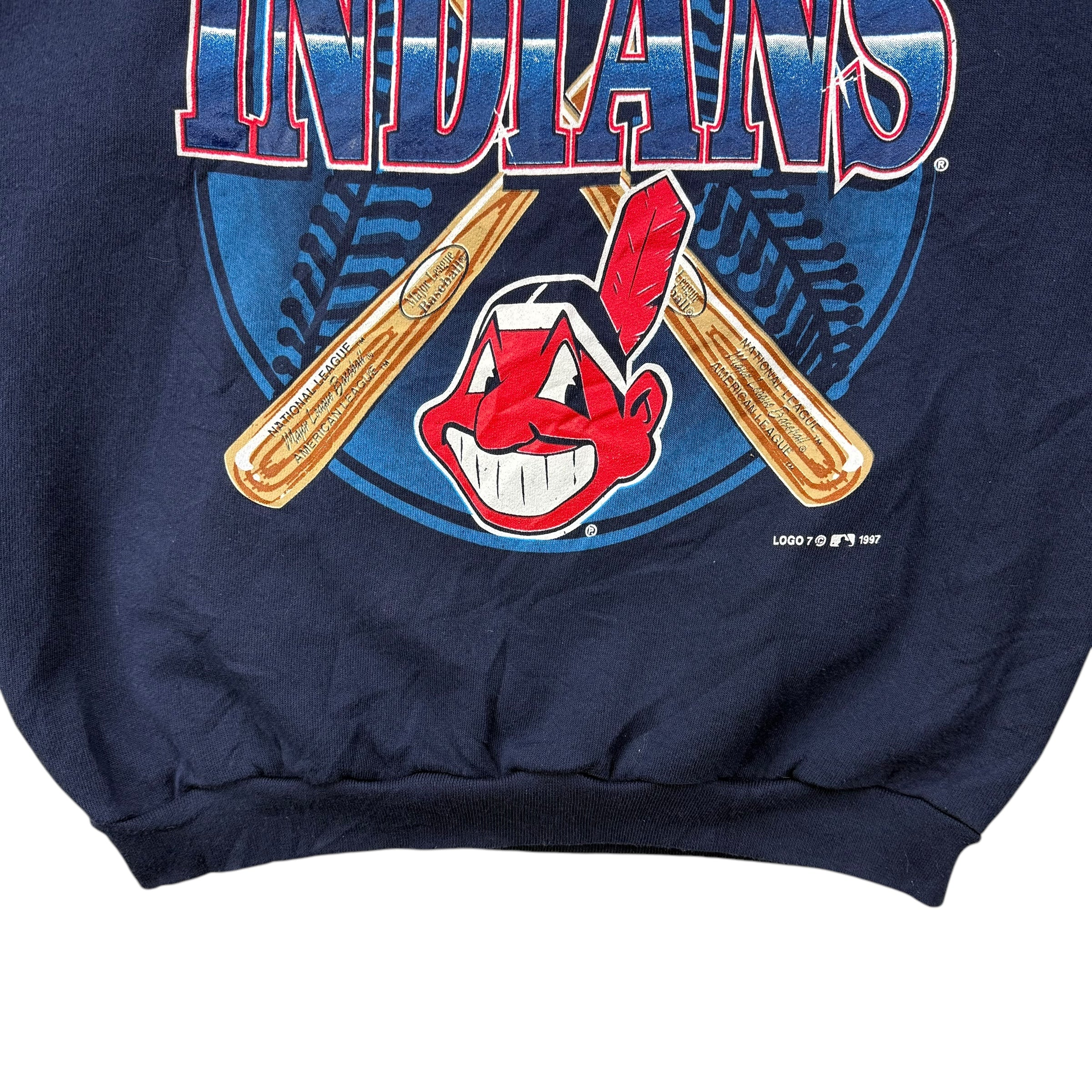 1997 Cleveland Indians Crewneck Navy Blue