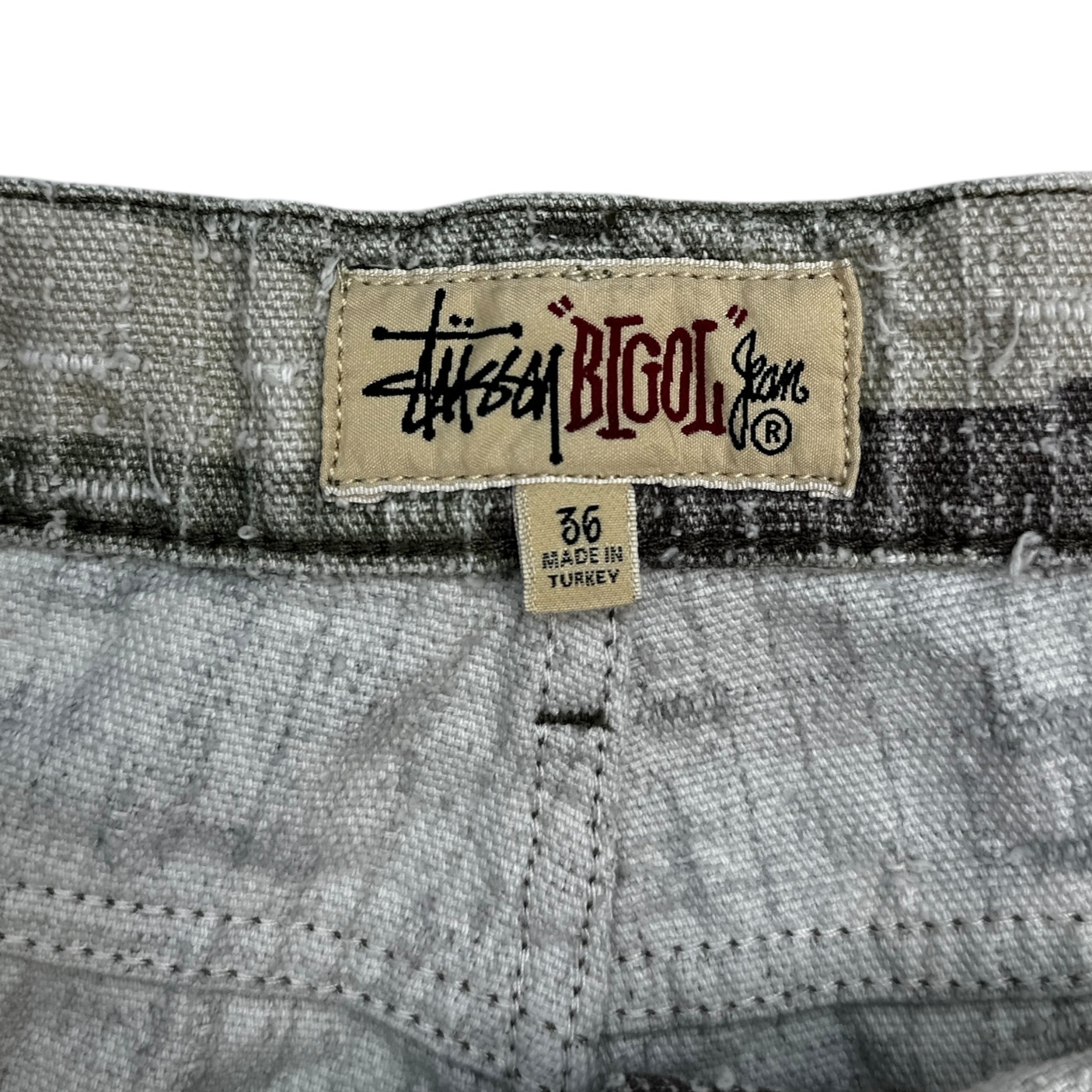 Stussy Needlepunch Big Ol’ Jeans Woodland Camo