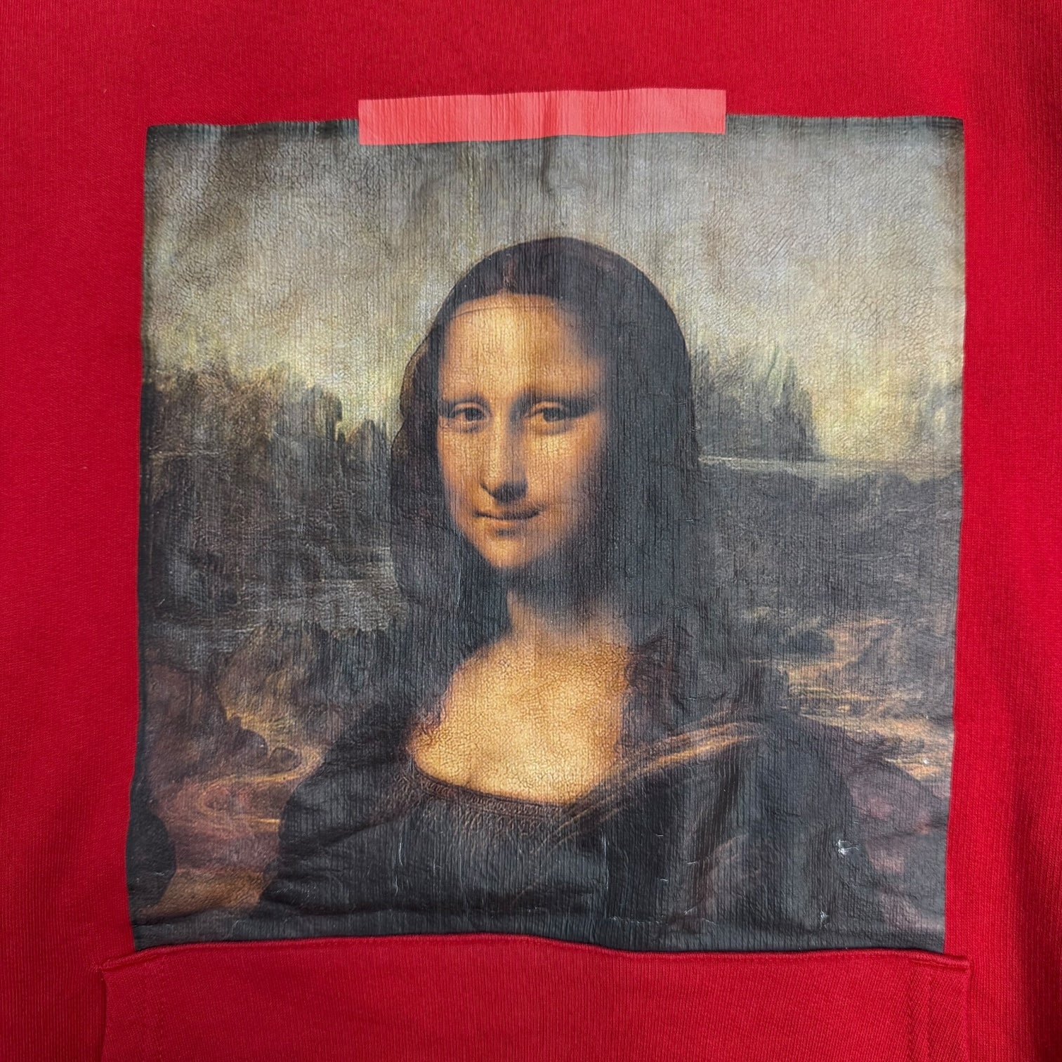 Off-White Temperature Mona Lisa Hoodie Red
