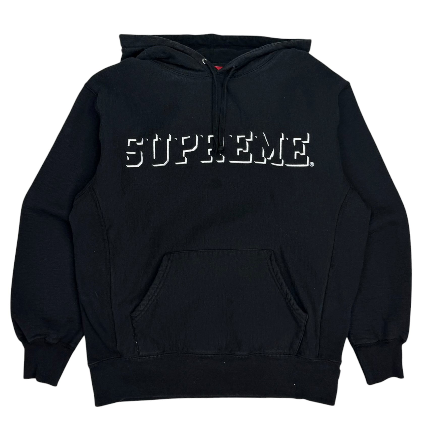 Supreme Drop Shadow Hooded Sweatshirt Black