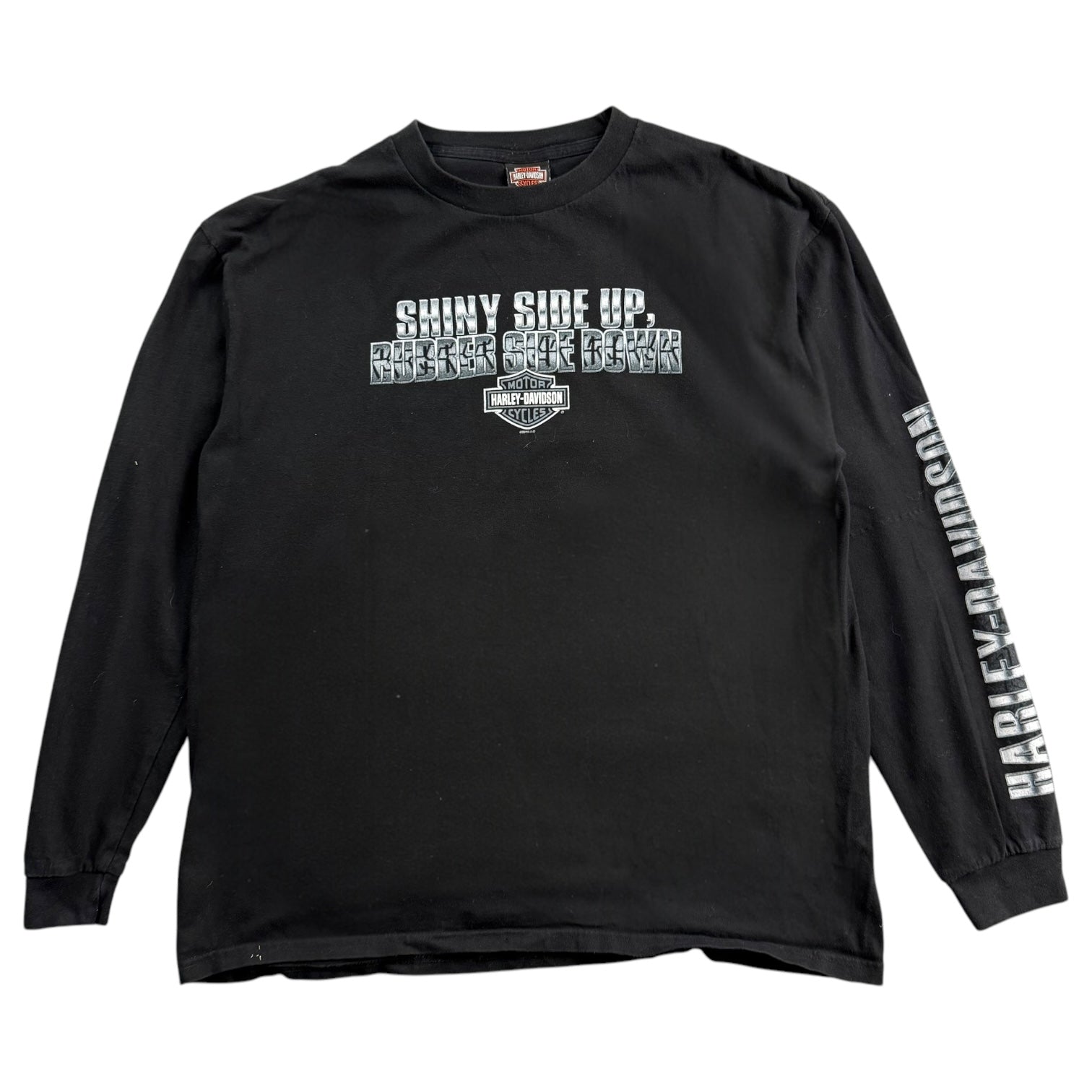 Vintage Harley Davidson Of Baldwin Park L/S Tee Black
