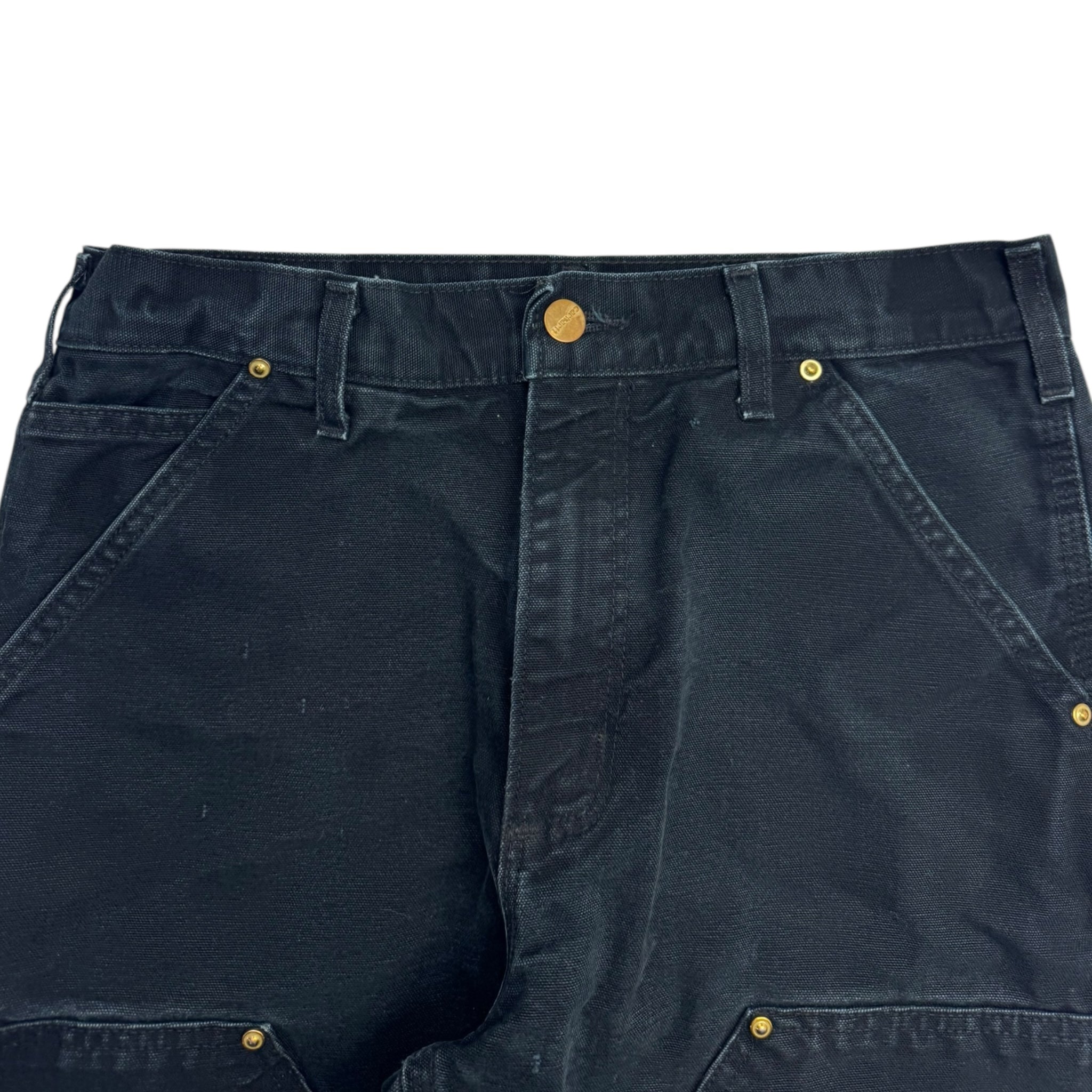 Carhartt Double Knee Work Pants Washed Noir