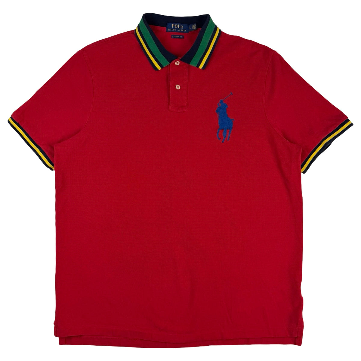 Vintage Polo Ralph Lauren Big Pony Polo T-Shirt Red