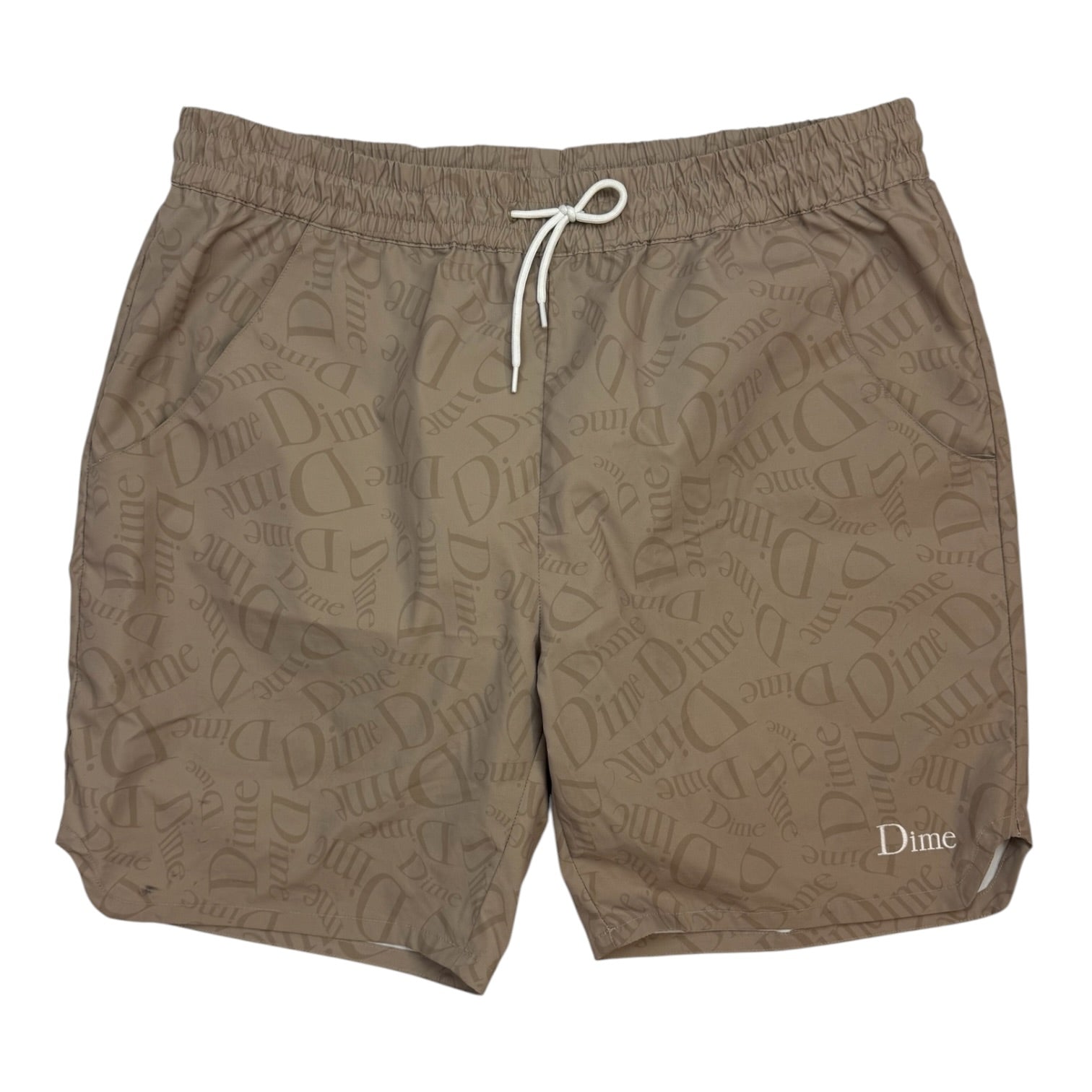 Dime Allover Shorts Tan