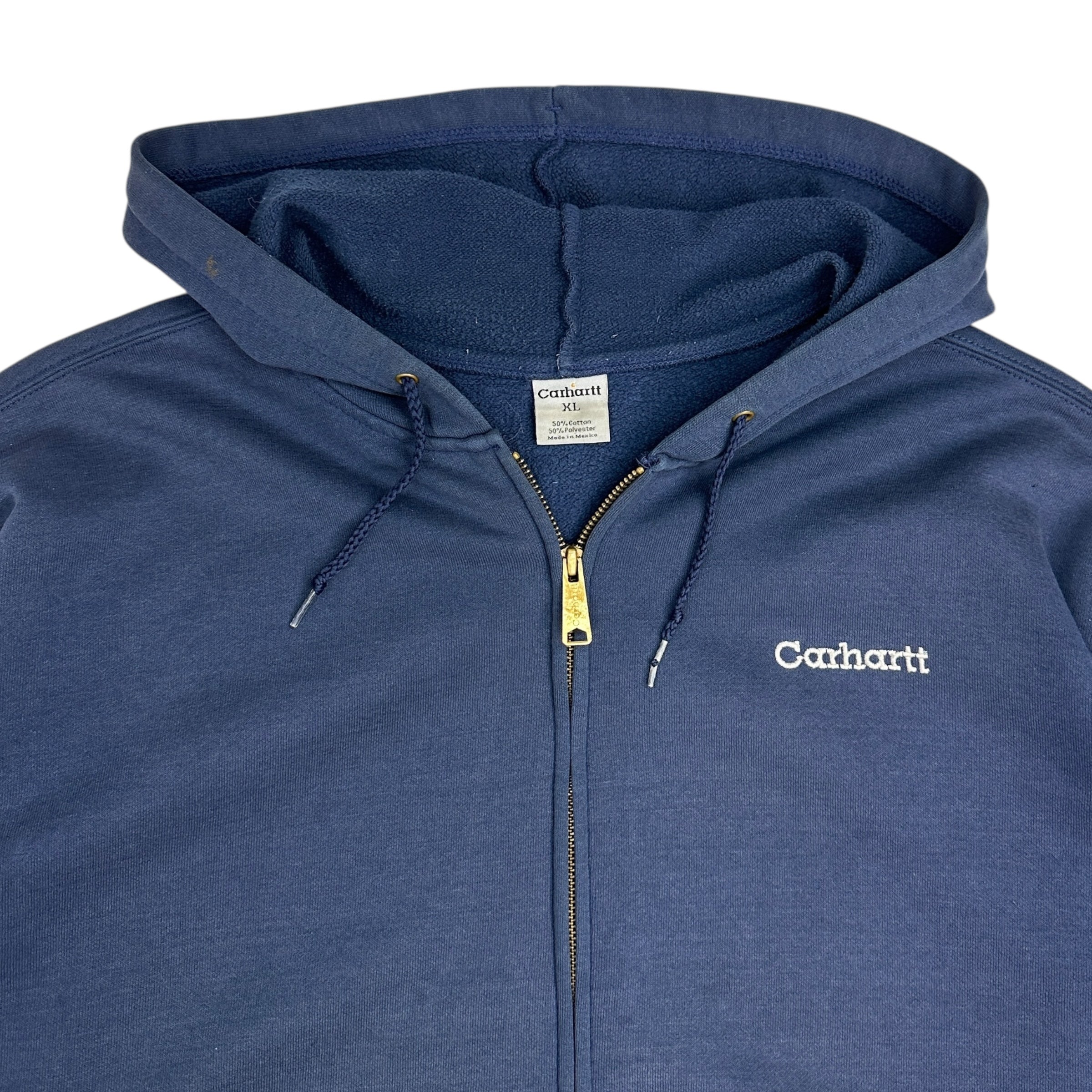 Vintage Carhartt Zip Up Hoodie Navy