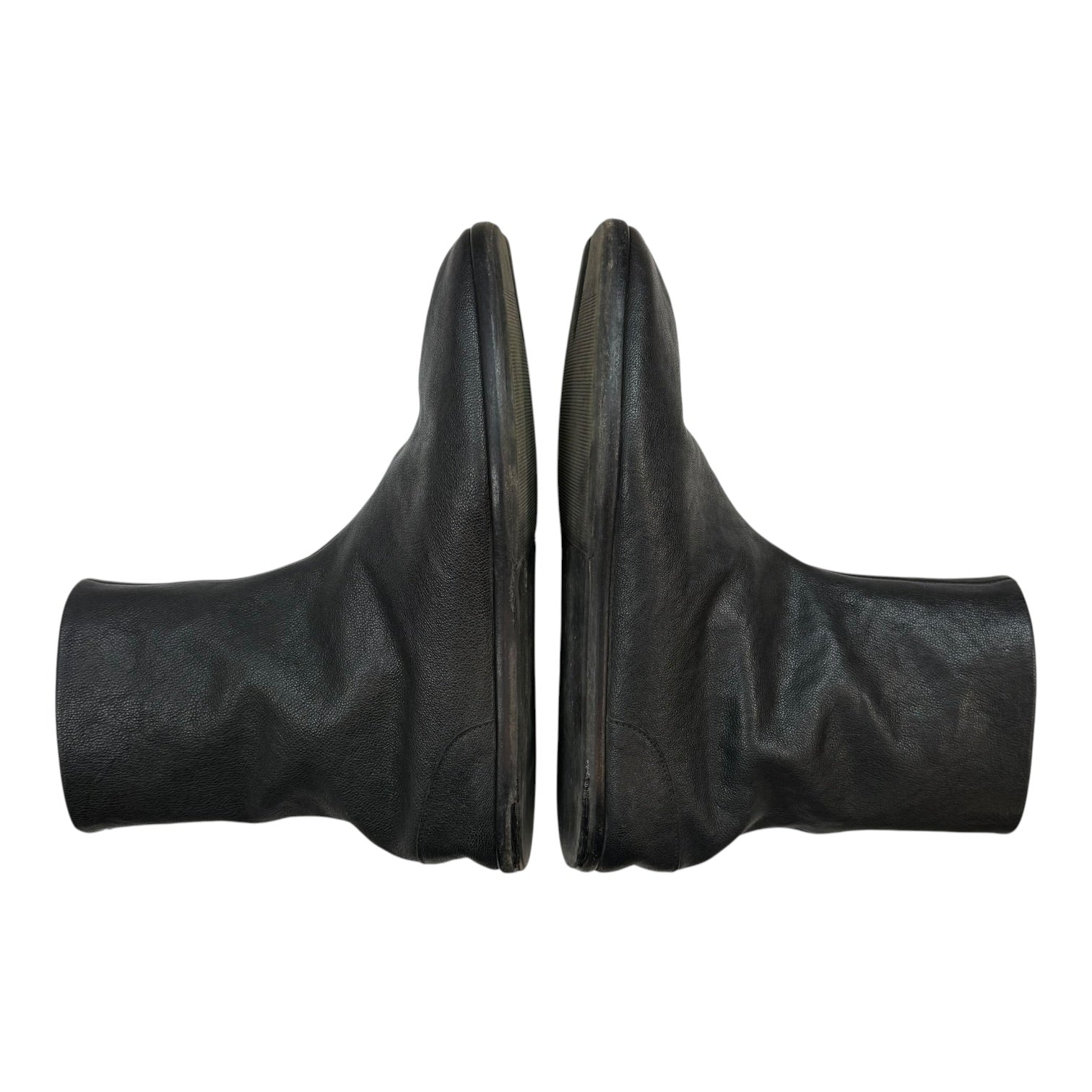 Maison Margiela Tabi Ankle Leather Boots Black (Used)
