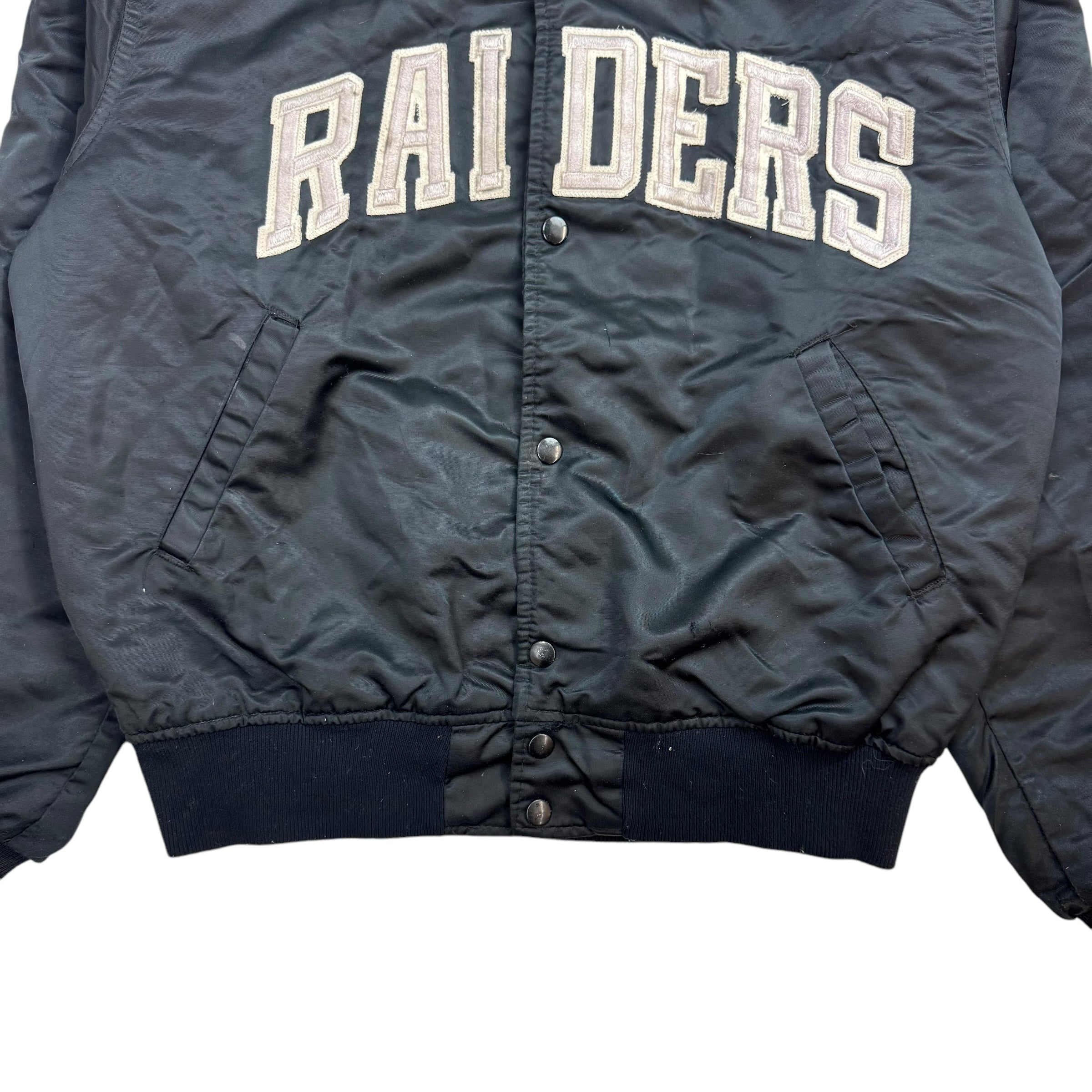 Vintage Raiders Bomber Jacket Black