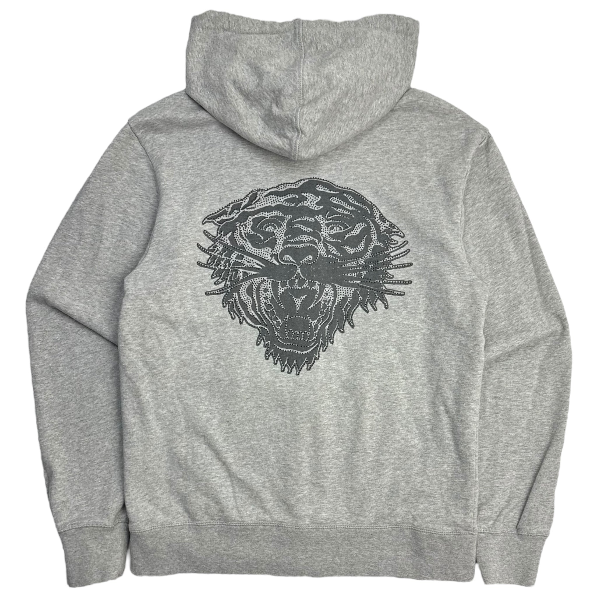 Vintage Y2K Ed Hardy Rhinestone Tiger Zip Hoodie