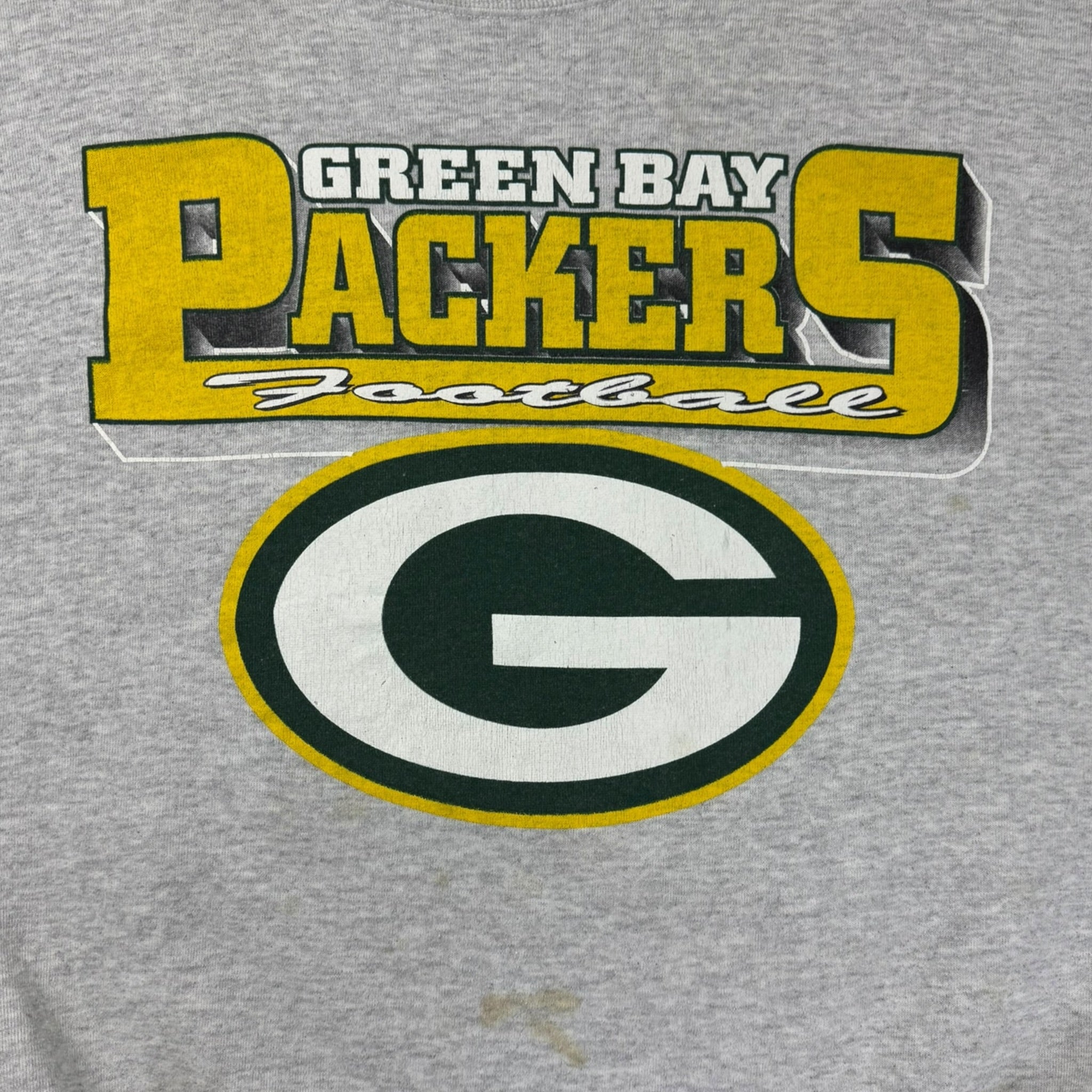 Vintage Green Bay Packers Crewneck Grey