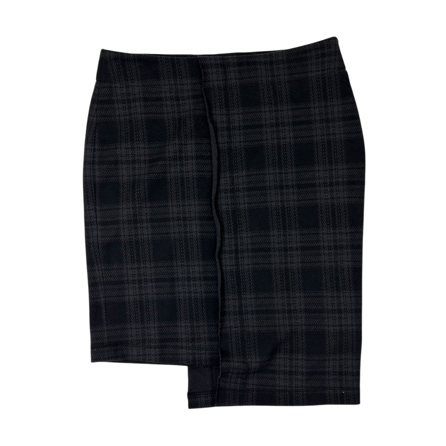 Y-3 Plaid Wool Skirt Black/Grey