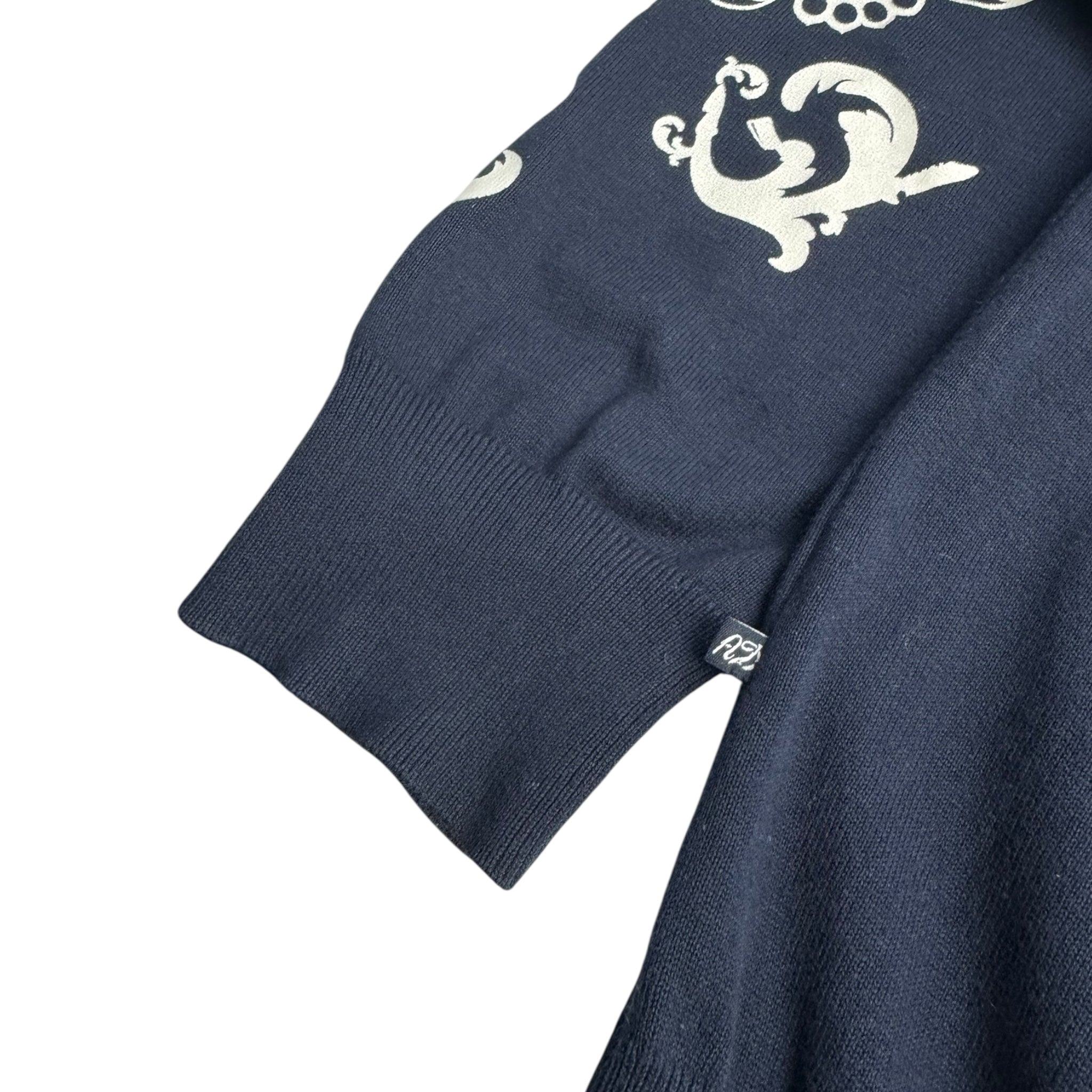 Y2K Artful Dodger Embroidered Knit Sweater