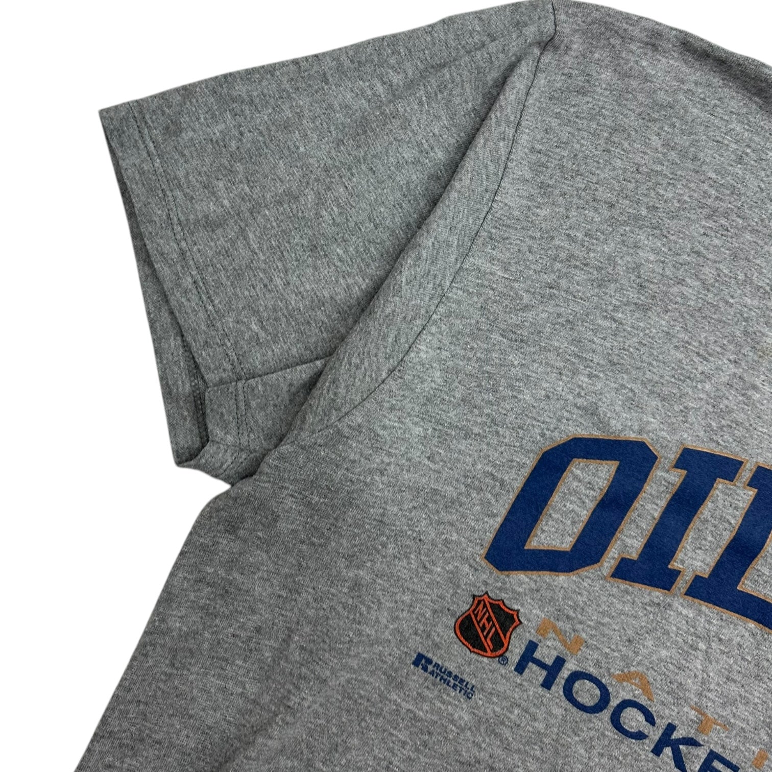 Vintage Russell Athletics Edmonton Oilers Tee Grey