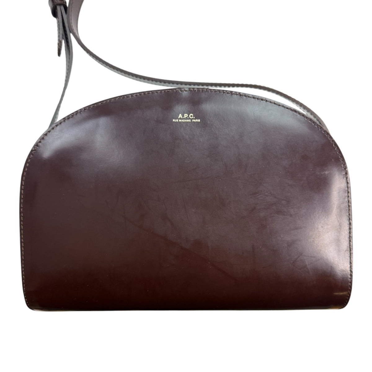 A.P.C. Demi-Lune Bag Chestnut