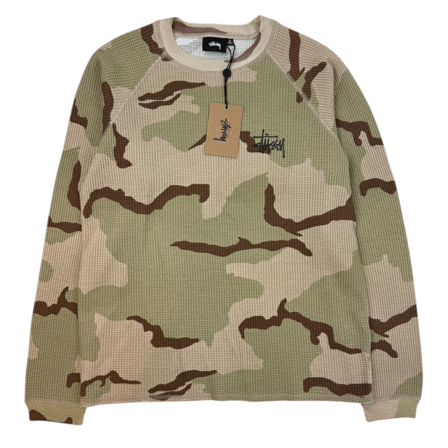 Stussy Raglan Basic Thermal L/S Sand Camo