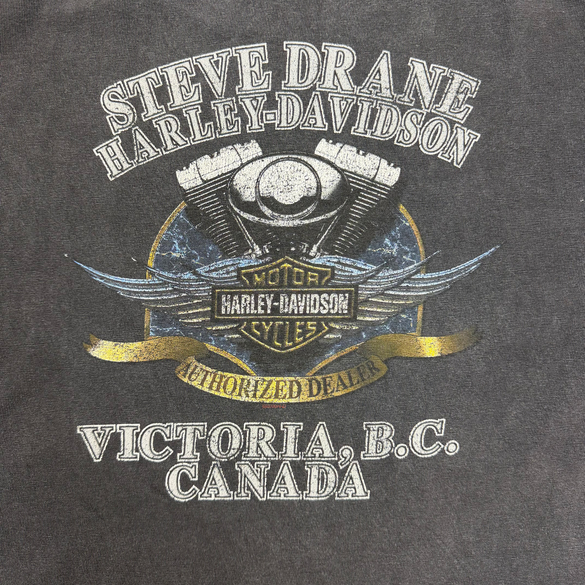 2000 Harley Davidson Justified Pride Tee Faded Black