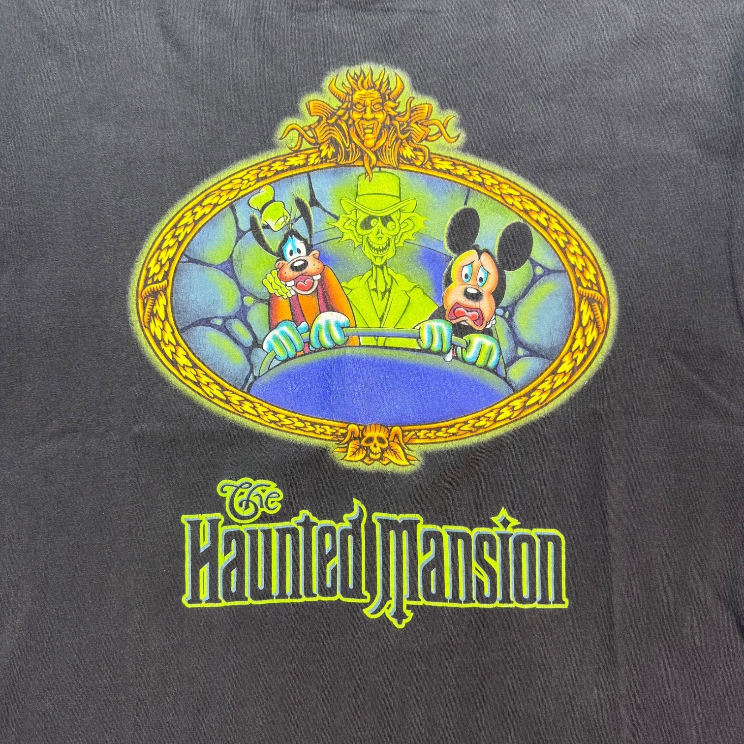 Vintage Disney Haunted Mansion Tee Faded Black