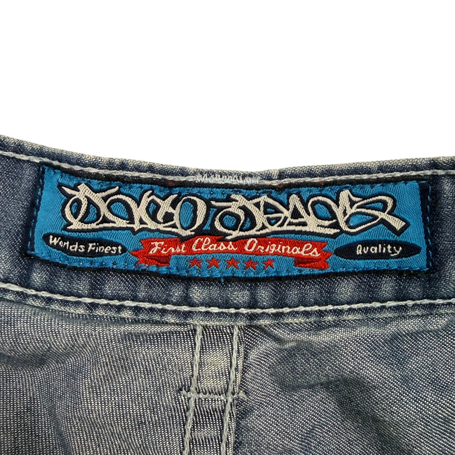 Vintage Y2K JNCO Jeans Kangaroo Wide Legs Pants Dark Wash